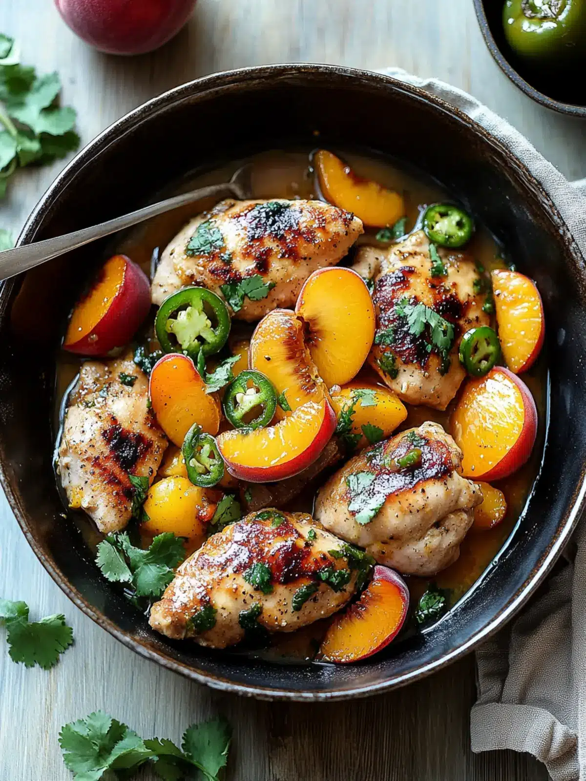 Jalapeno Peach Chicken: Sweet & Spicy Grilled Delight 2 Jalapeno Peach Chicken