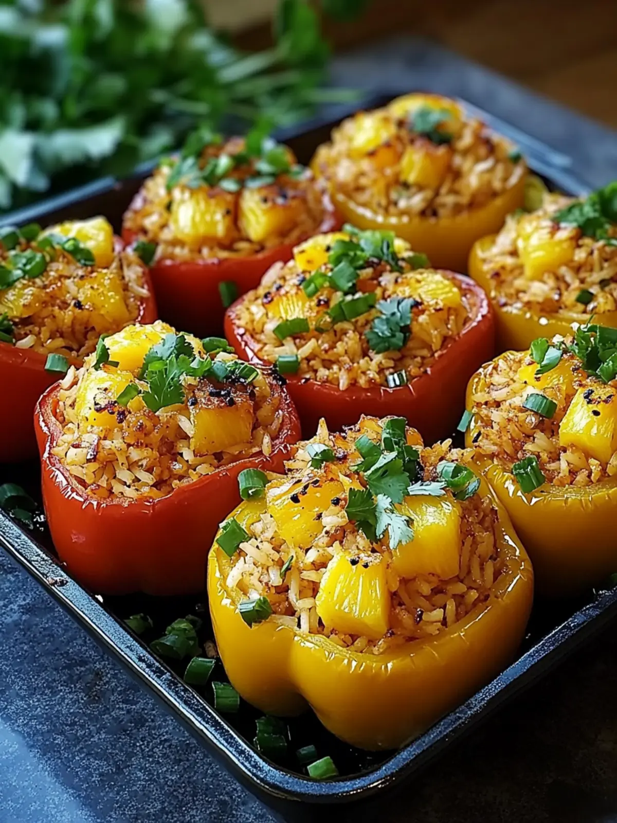 Teriyaki Pineapple Chicken Rice Stuffed Peppers for Your Next Feast 3 Teriyaki Pineapple Chicken Rice Stuffed Peppers