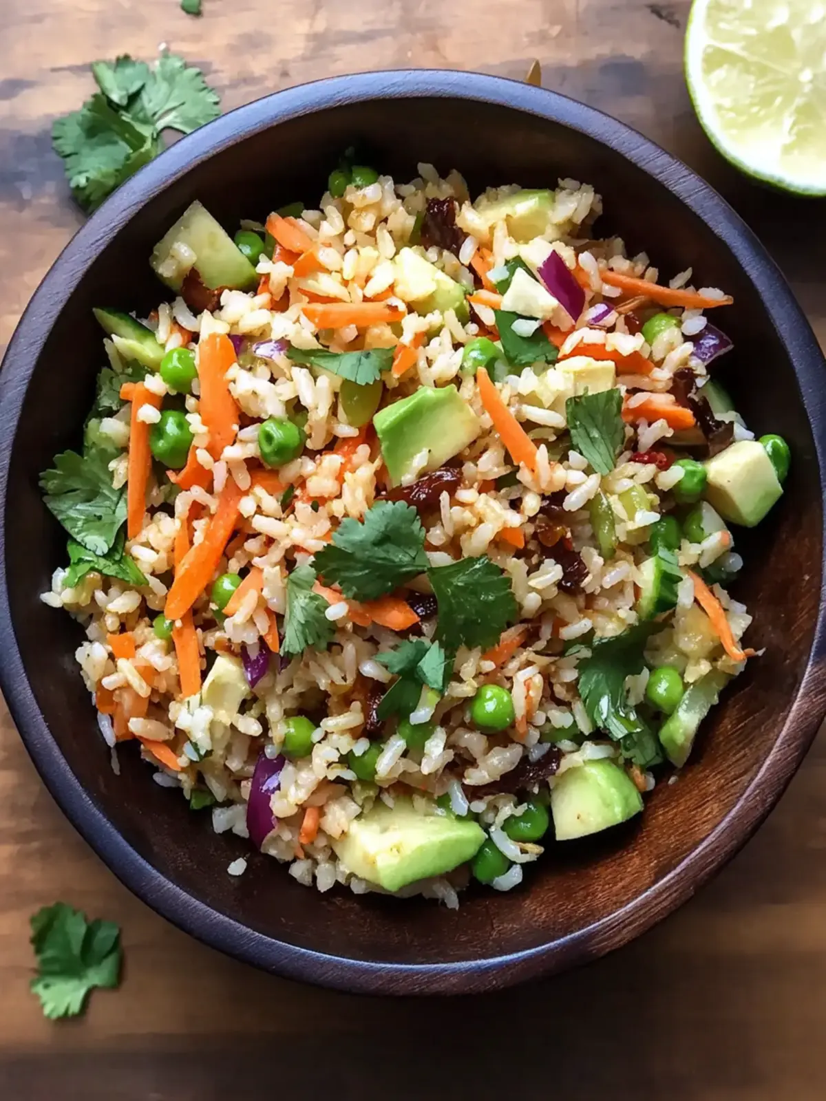 Crispy Crunchy Rice Salad with Peanut Sesame Delight 3 Crunchy Rice Salad