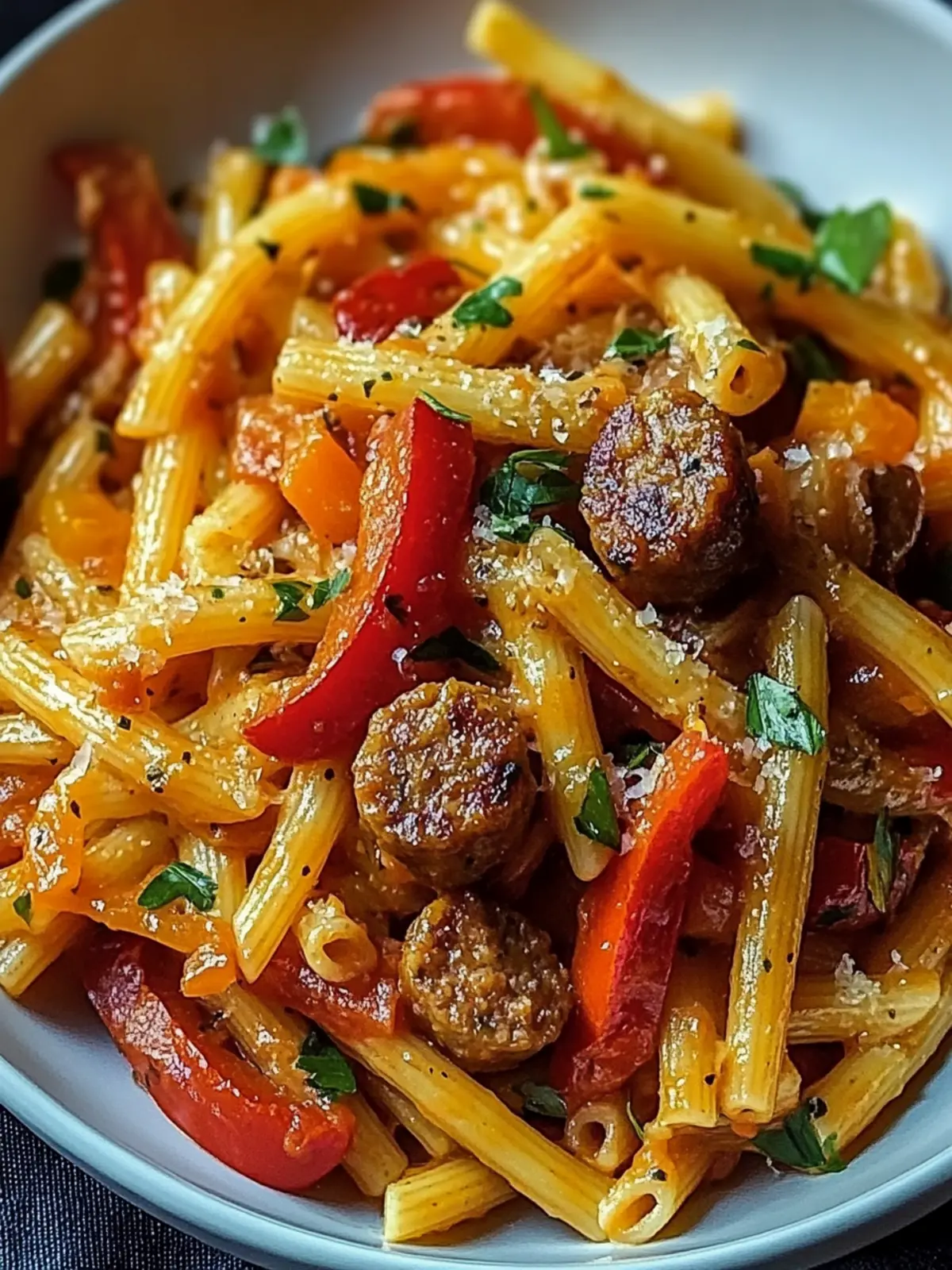 Sweet Pepper Sausage Pasta: One-Pan Wonder for Busy Nights 3 Sweet Pepper Sausage Pasta