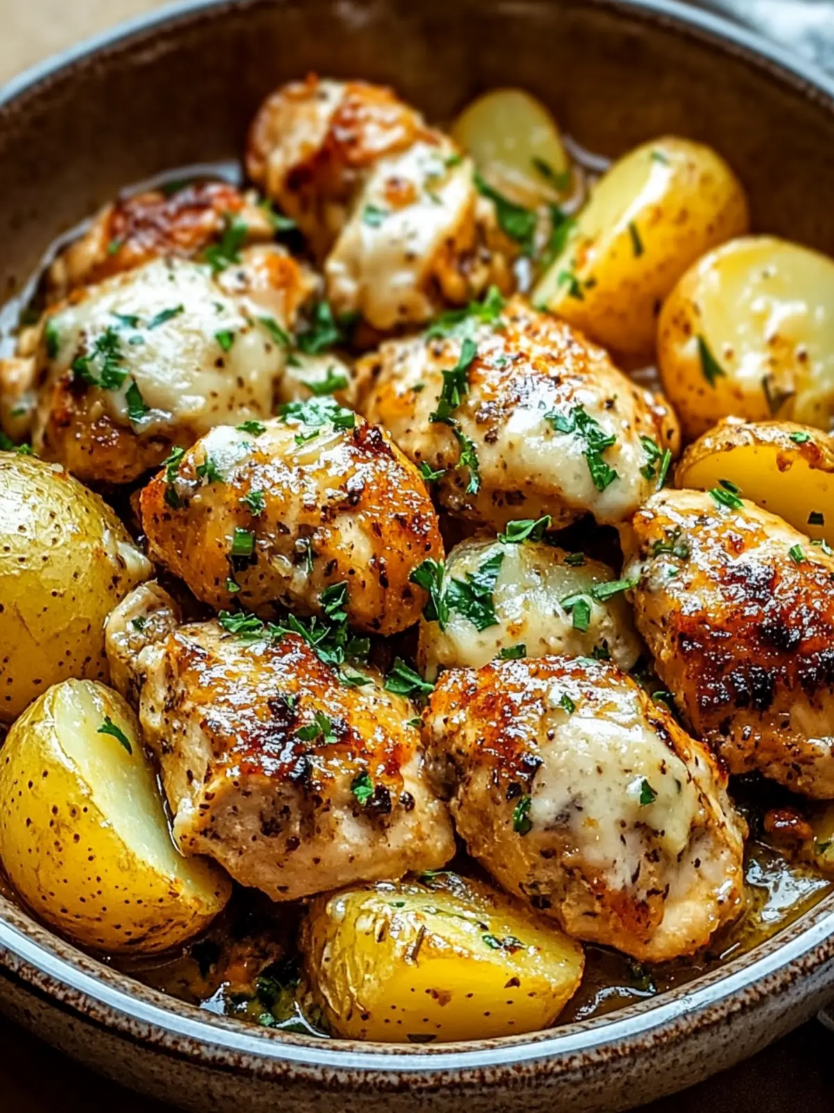 Slow Cooker Garlic Parmesan Chicken and Potatoes Magic 4 Slow Cooker Garlic Parmesan Chicken and Potatoes