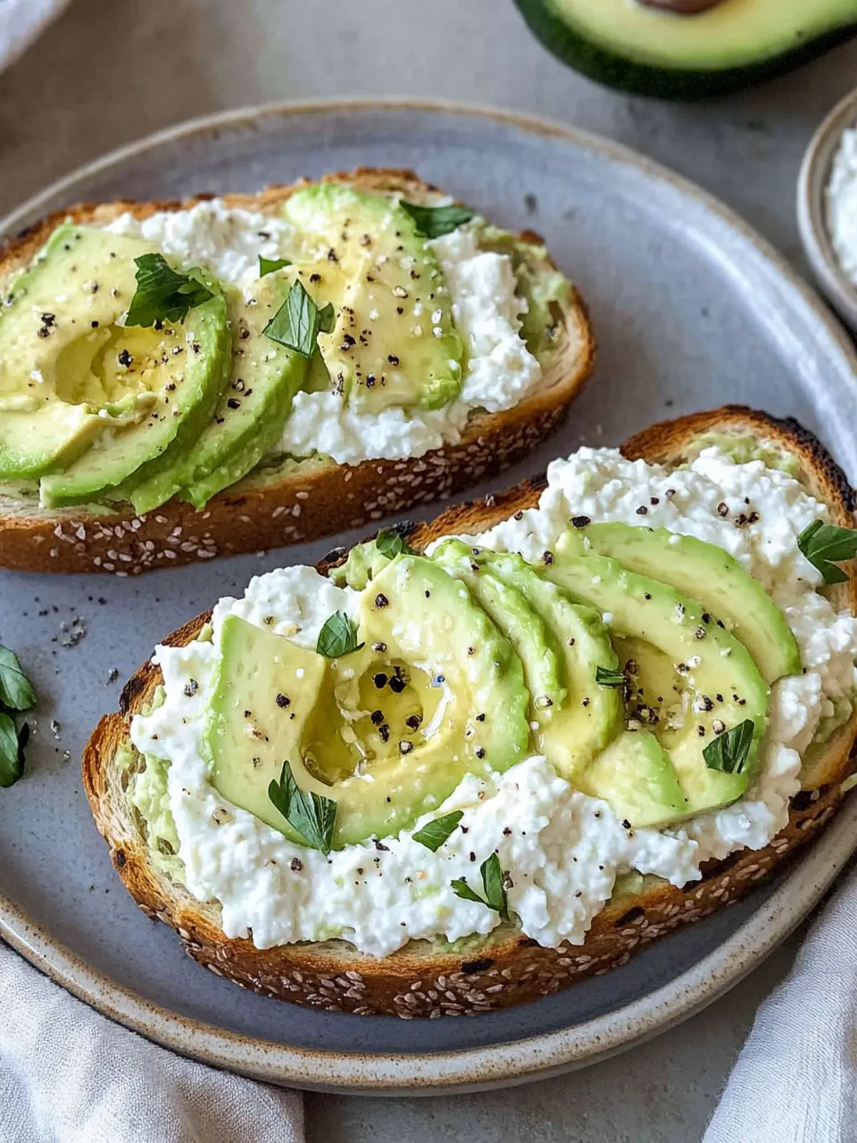 Creamy Cottage Cheese Avocado Toast for Ultimate Flavor Boost 2 Creamy Cottage Cheese Avocado Toast