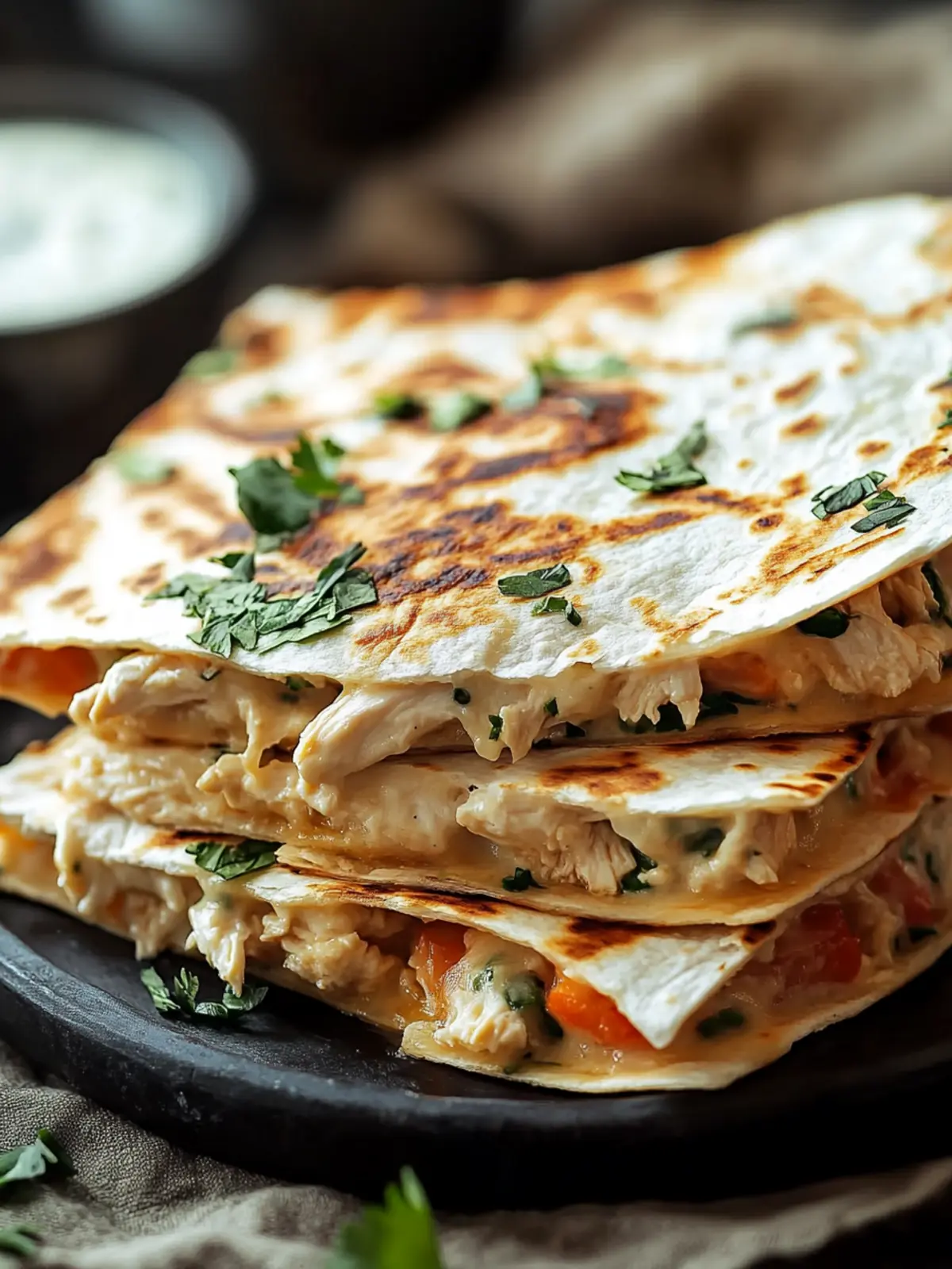 Satisfy Cravings with High-Protein Chicken Ranch Quesadilla 5 High-Protein Chicken Ranch Quesadilla