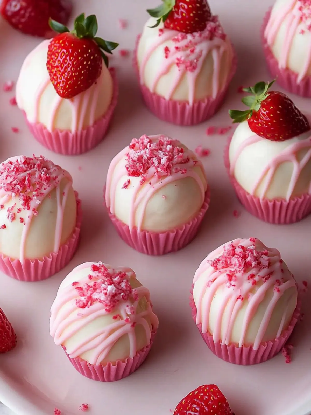 Decadent Strawberry Velvet Cheesecake Truffle Bites to Savor 5 Strawberry Velvet Cheesecake Truffle Bites