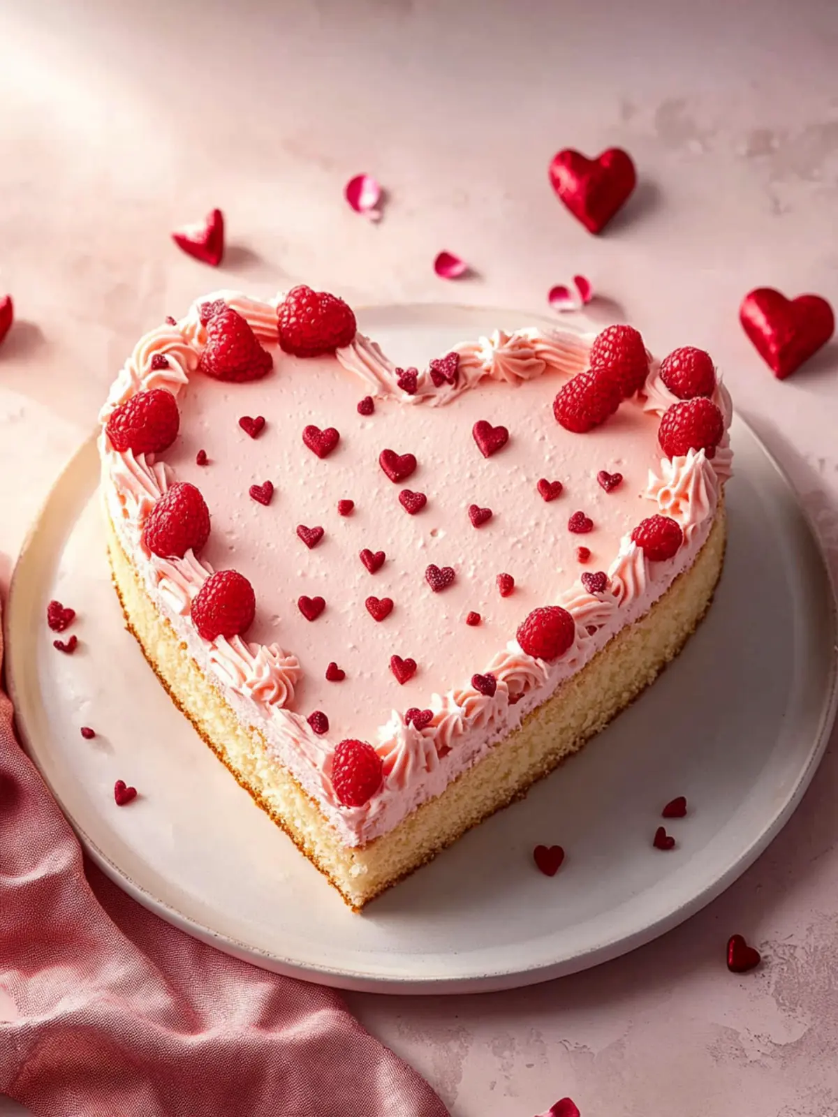 Create a Loving Heart Shaped Cake for a Sweet Valentine’s Day 3 Heart Shaped Cake