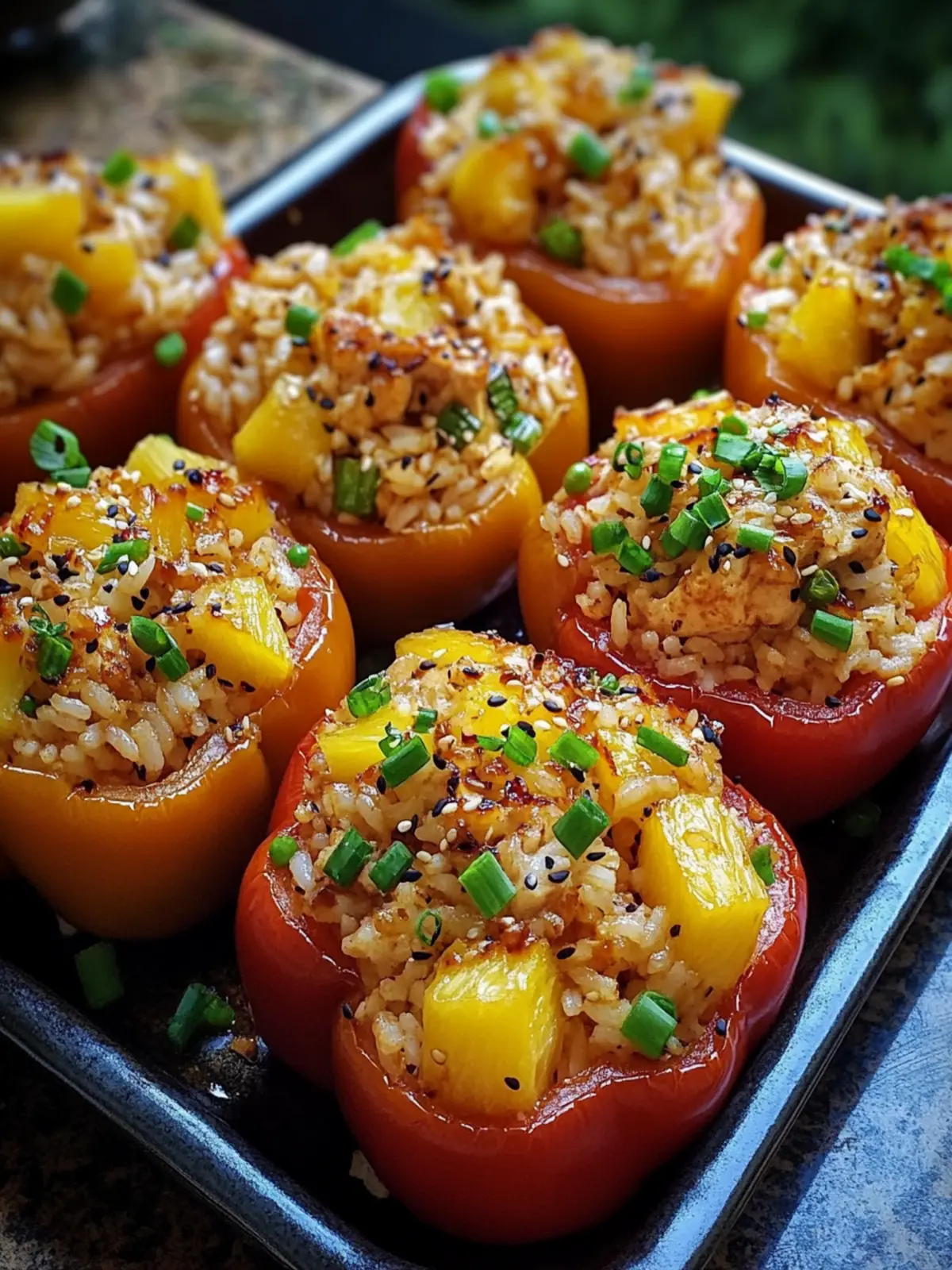 Teriyaki Pineapple Chicken Rice Stuffed Peppers for Your Next Feast 4 Teriyaki Pineapple Chicken Rice Stuffed Peppers