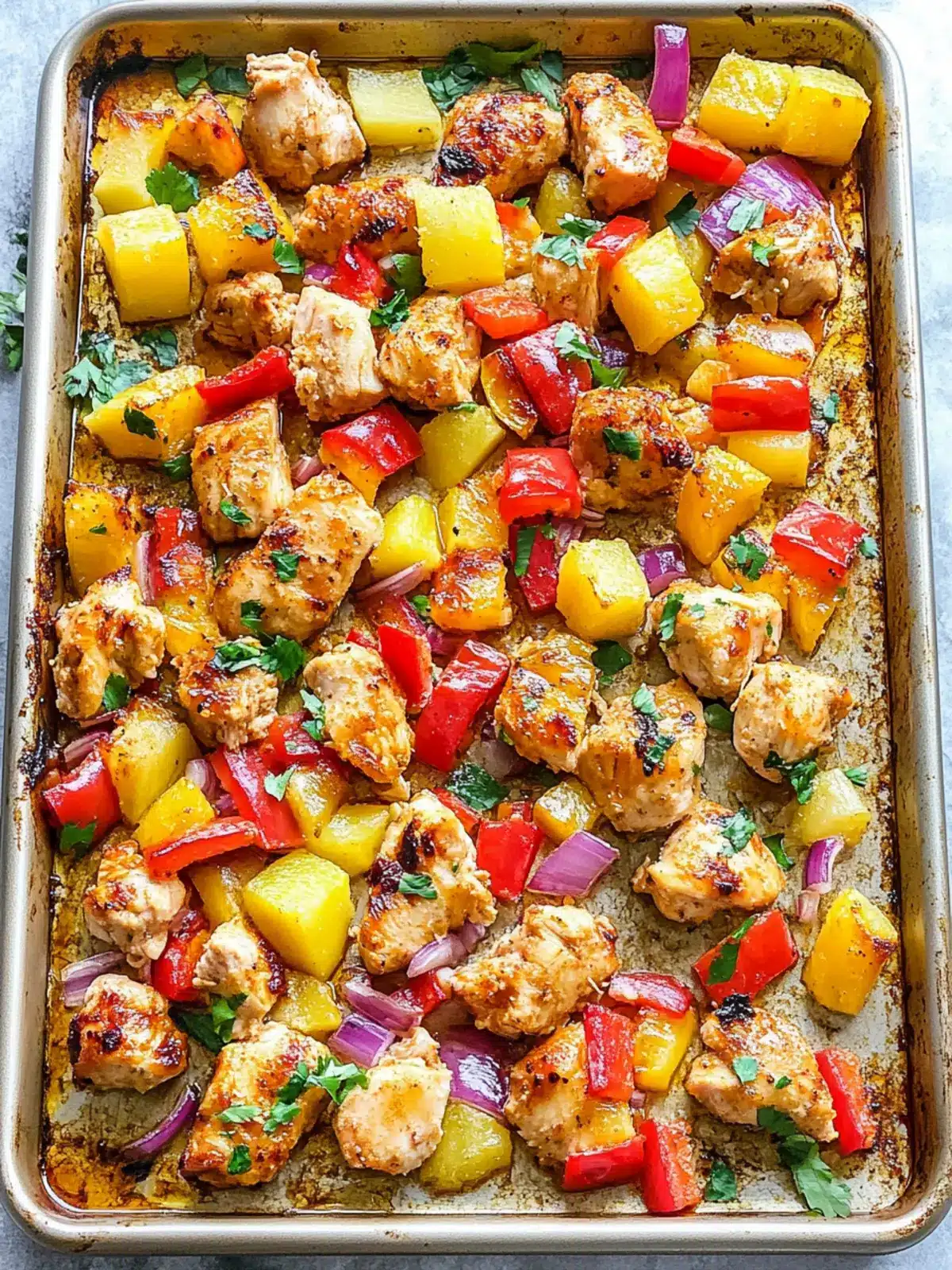 Hawaiian Chicken Sheet Pan Bliss: Quick, Healthy Delight 5 Hawaiian Chicken Sheet Pan