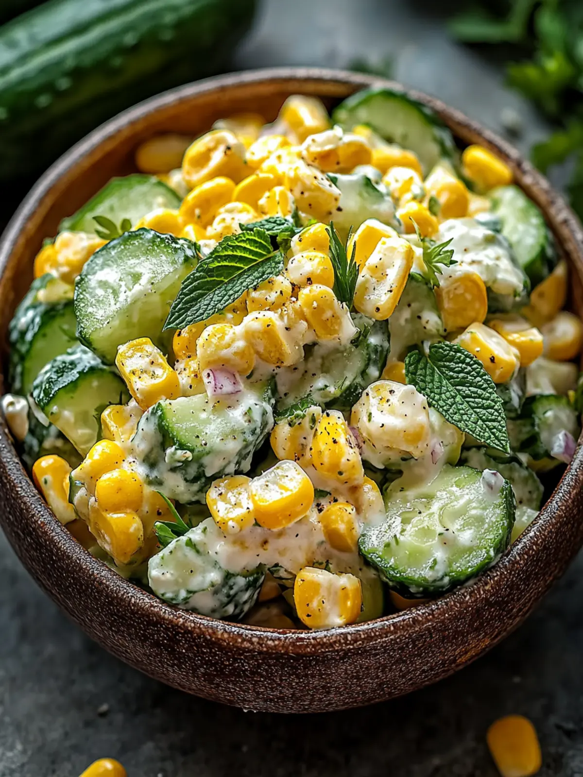 Street Corn Creamy Cucumber Salad: Your Summer Sidekick 2 Street Corn Creamy Cucumber Salad