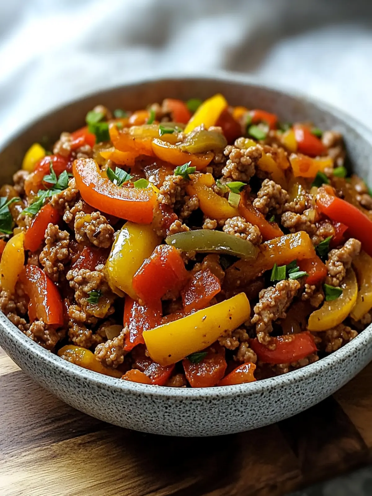 Vibrant Ground Turkey and Peppers Skillet in 30 Minutes 4 Ground turkey and peppers