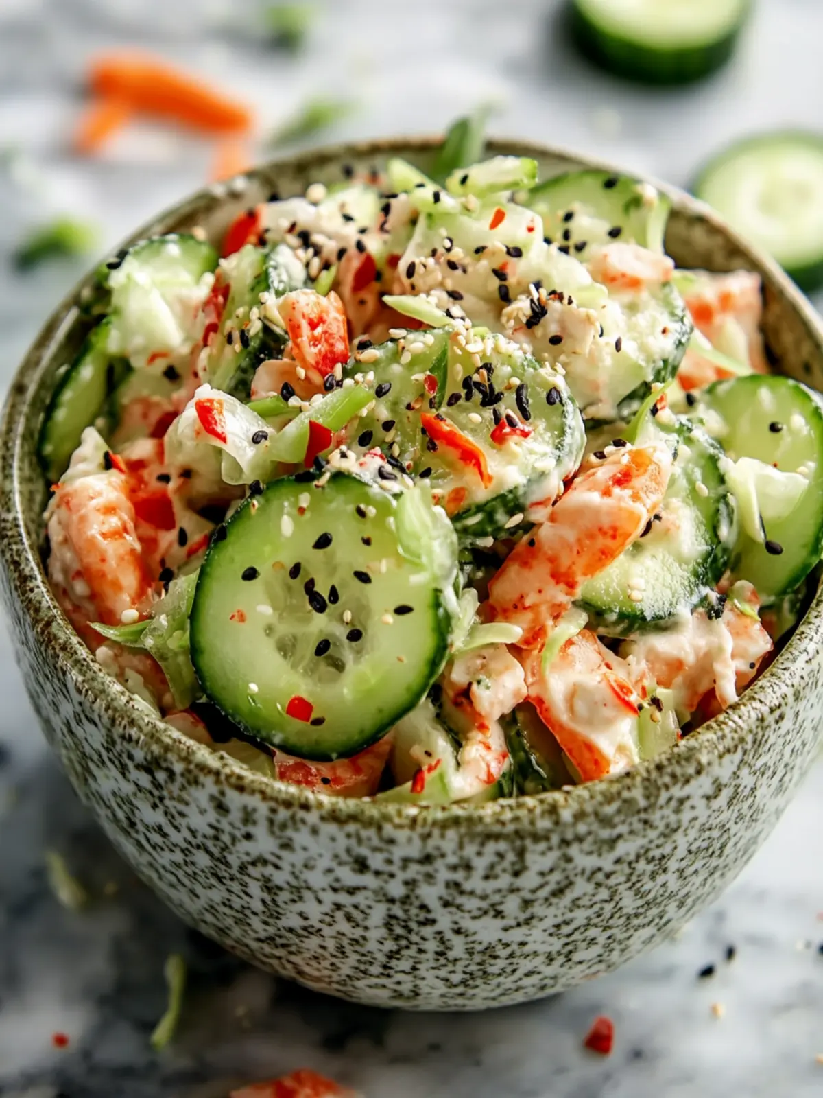 Easy California Roll Cucumber Salad for a Refreshing Twist 3 Easy California Roll Cucumber Salad