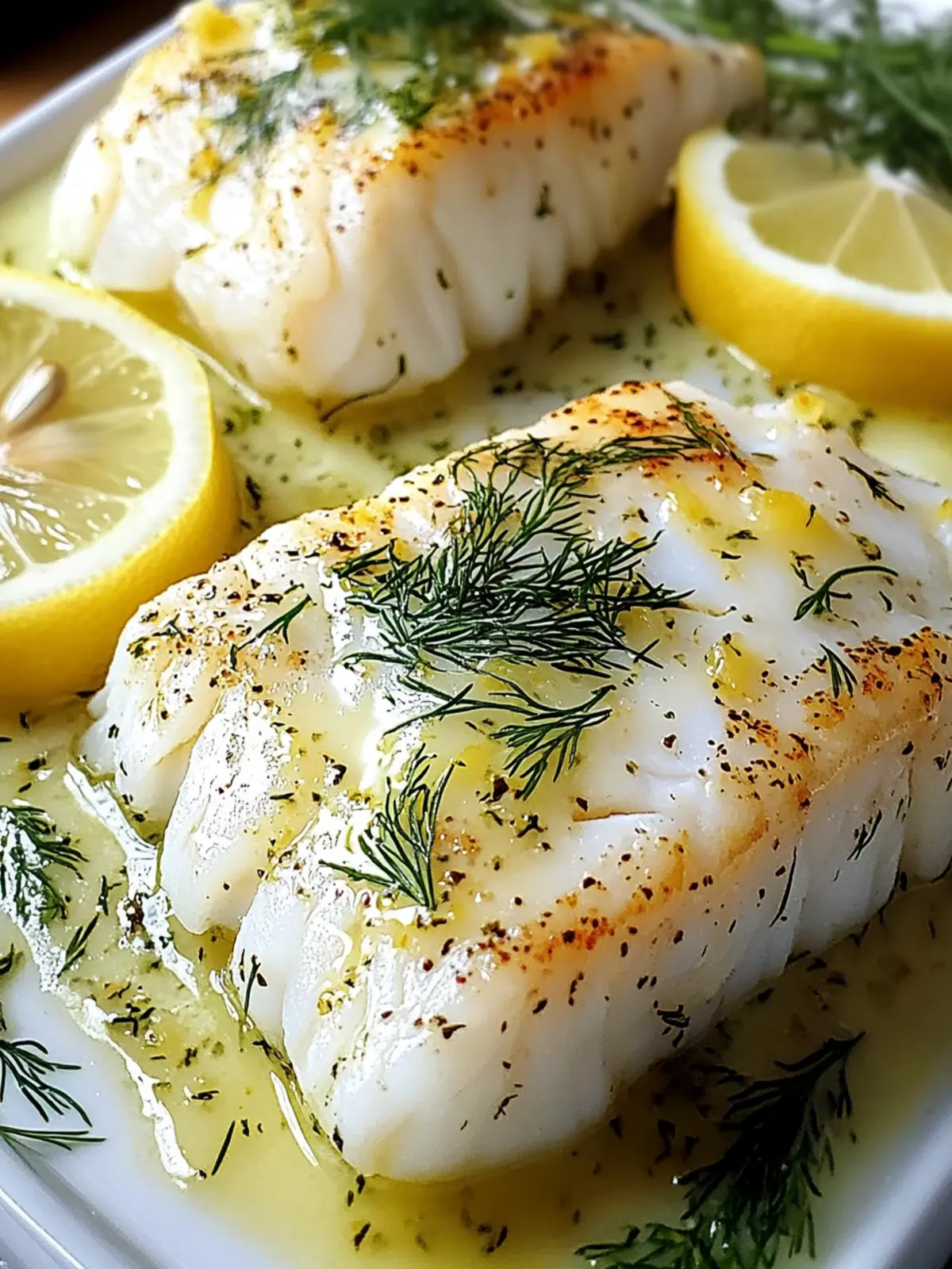 Delicious Baked Cod with Lemon Dill Sauce in Under 20 Minutes 5 Delicious Baked Cod with Lemon Dill Sauce