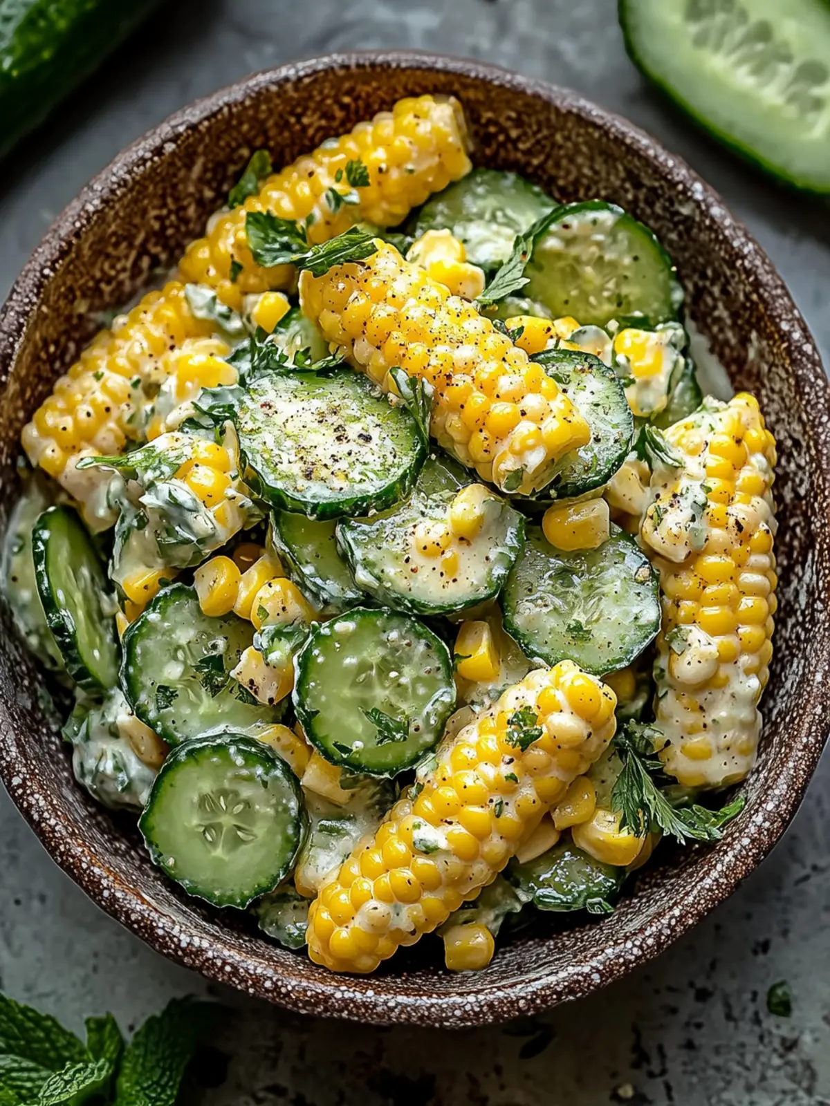 Street Corn Creamy Cucumber Salad: Your Summer Sidekick 5 Street Corn Creamy Cucumber Salad
