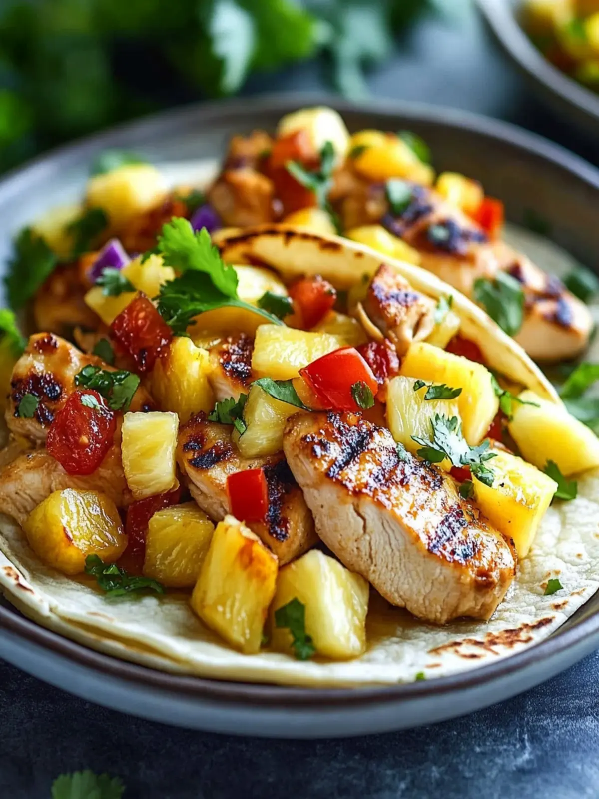 One Pan Chicken Pineapple Tacos for a Quick Tropical Night 5 One Pan Chicken Pineapple Tacos