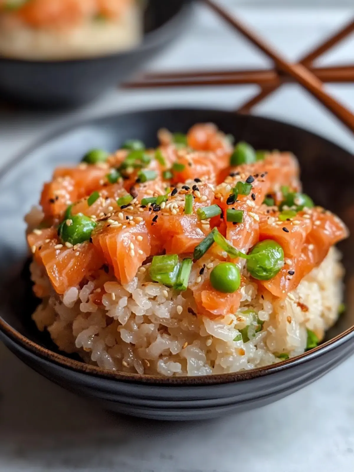 Savory Salmon Crispy Rice with Creamy Avocado Delight 4 Salmon Crispy Rice