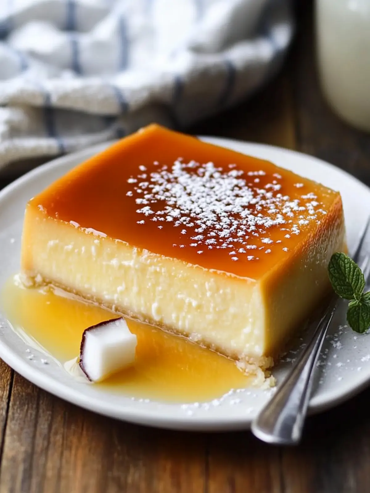 Indulge in French Antilles Coconut Flan: A Tropical Joy! 4 French Antilles Coconut Flan