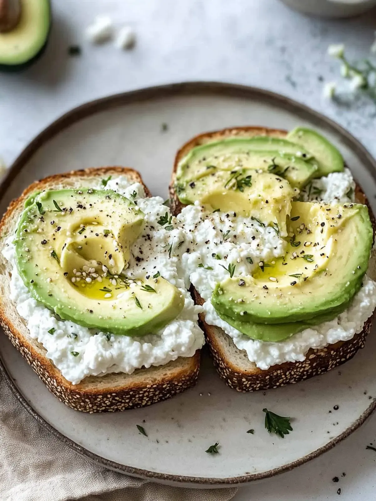 Creamy Cottage Cheese Avocado Toast for Ultimate Flavor Boost 5 Creamy Cottage Cheese Avocado Toast