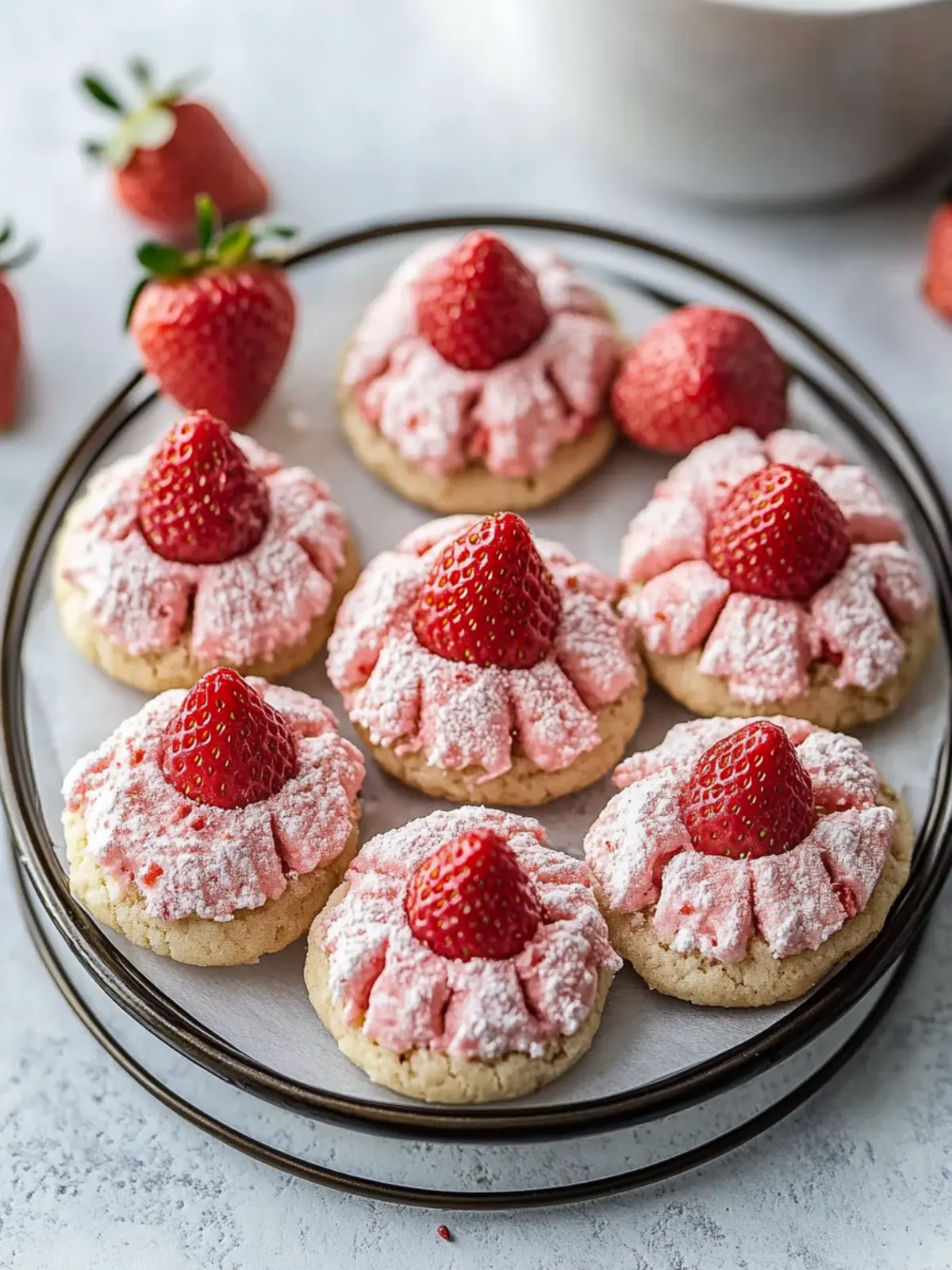 Delicious Strawberry Kiss Cookies for Your Sweet Celebrations 4 Strawberry Kiss Cookies
