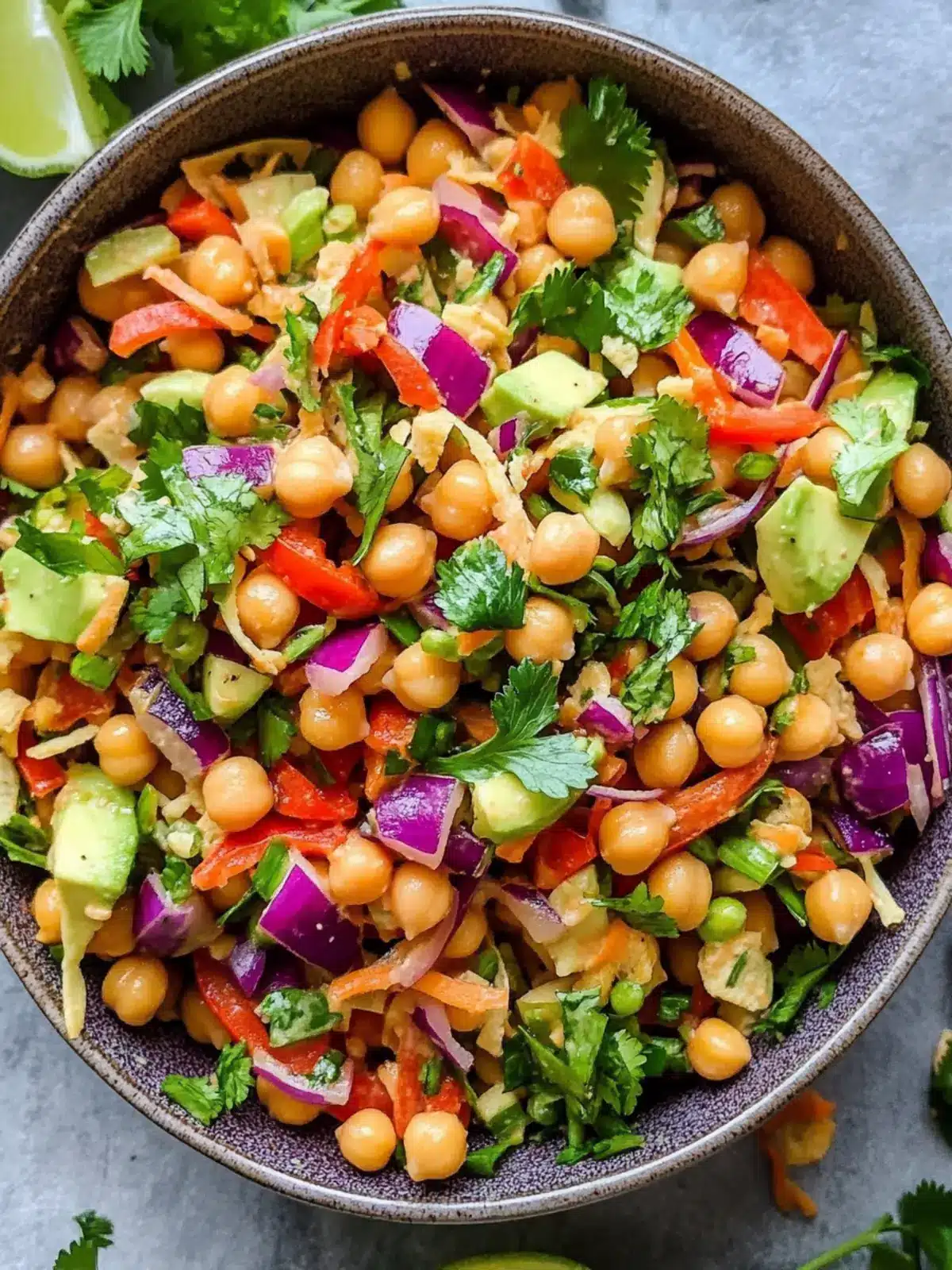 Crunchy Thai Chickpea Salad with Creamy Peanut Bliss 5 Crunchy Thai Chickpea Salad
