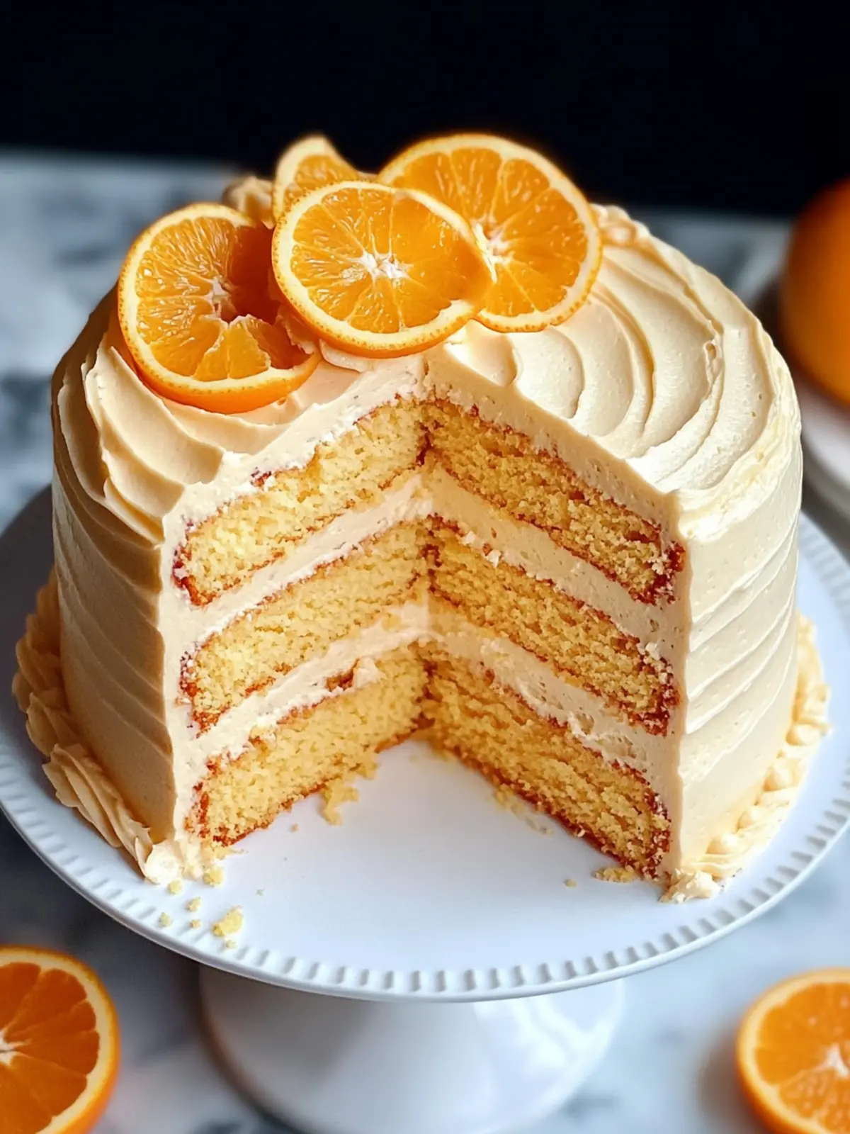 Zesty Orange Velvet Cake with Creamy Orange Frosting Delight 3 Orange Velvet Cake with Orange Cream Cheese Frosting
