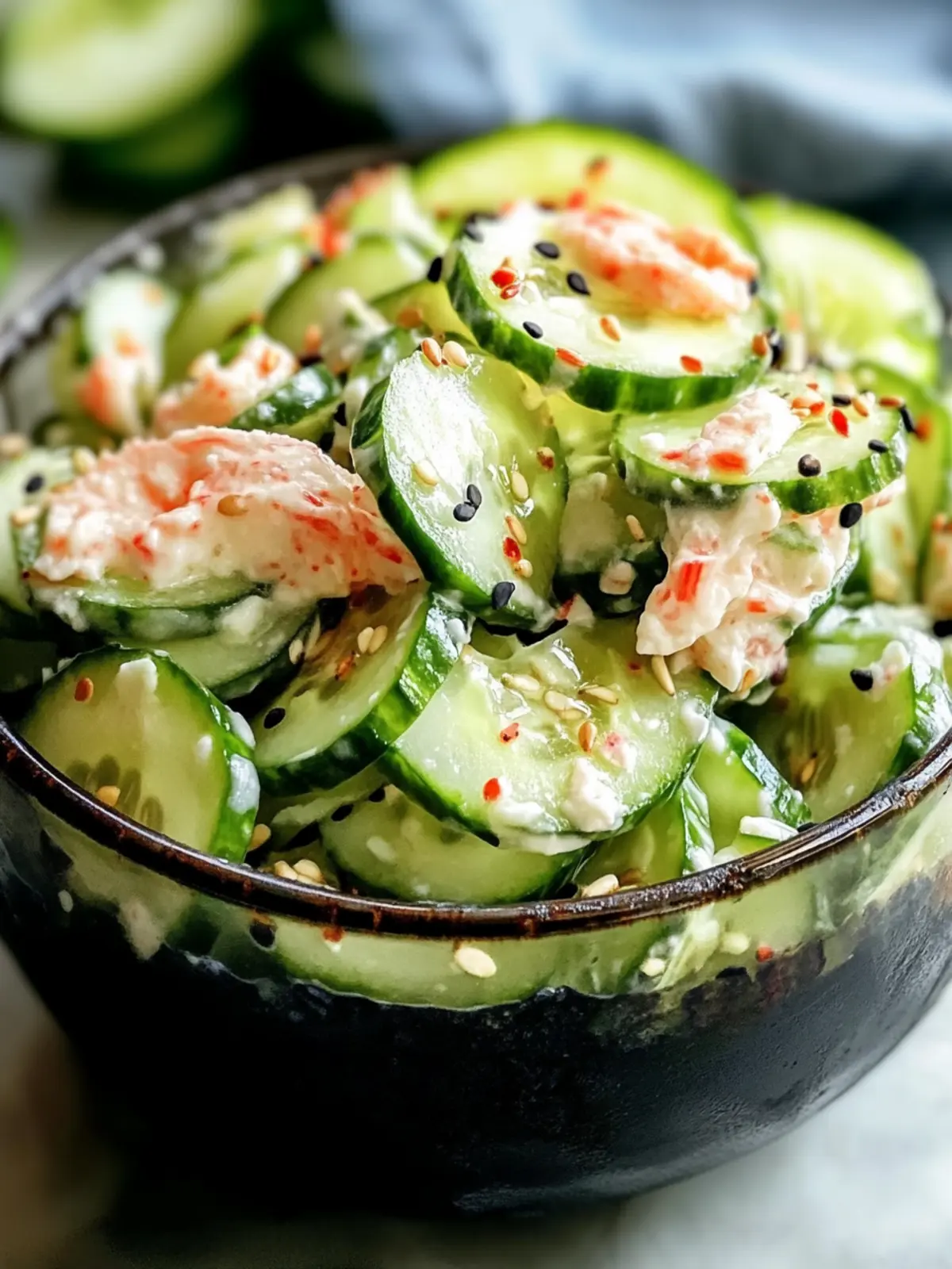 Easy California Roll Cucumber Salad for a Refreshing Twist 2 Easy California Roll Cucumber Salad