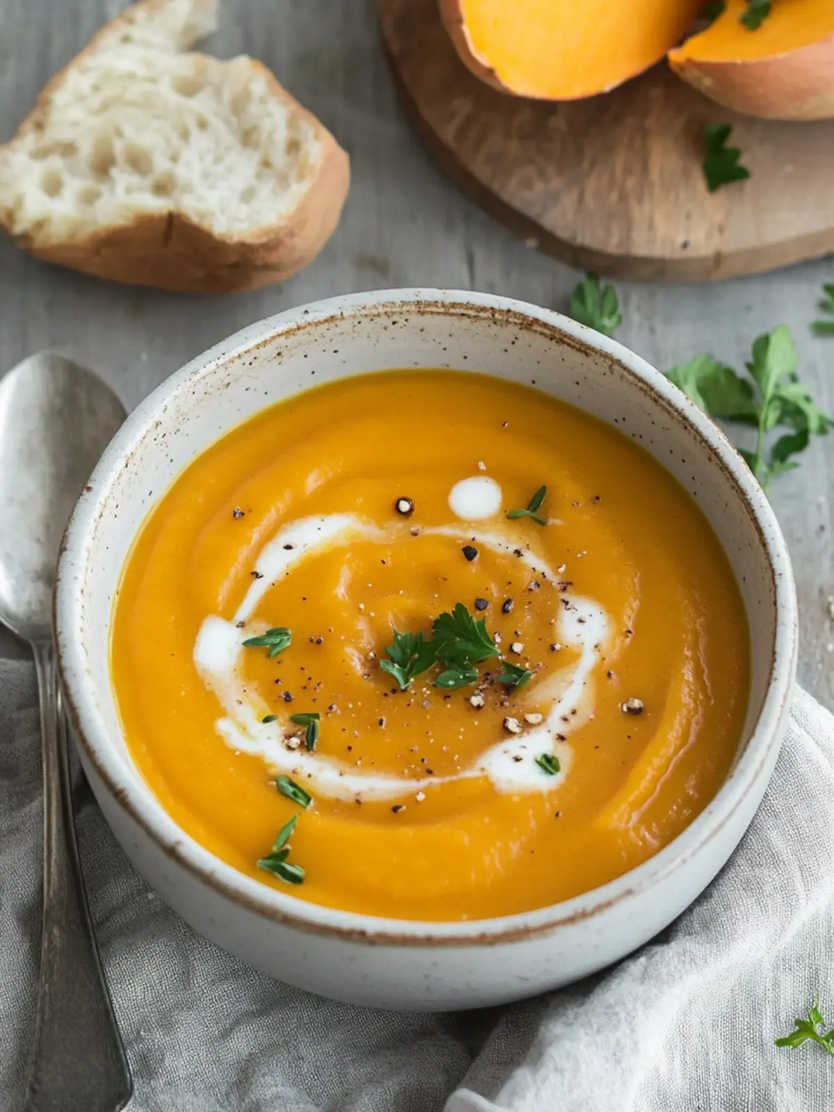 Warm Up with Creamy Pumpkin and Sweet Potato Soup Delight 3 Pumpkin and Sweet Potato Soup