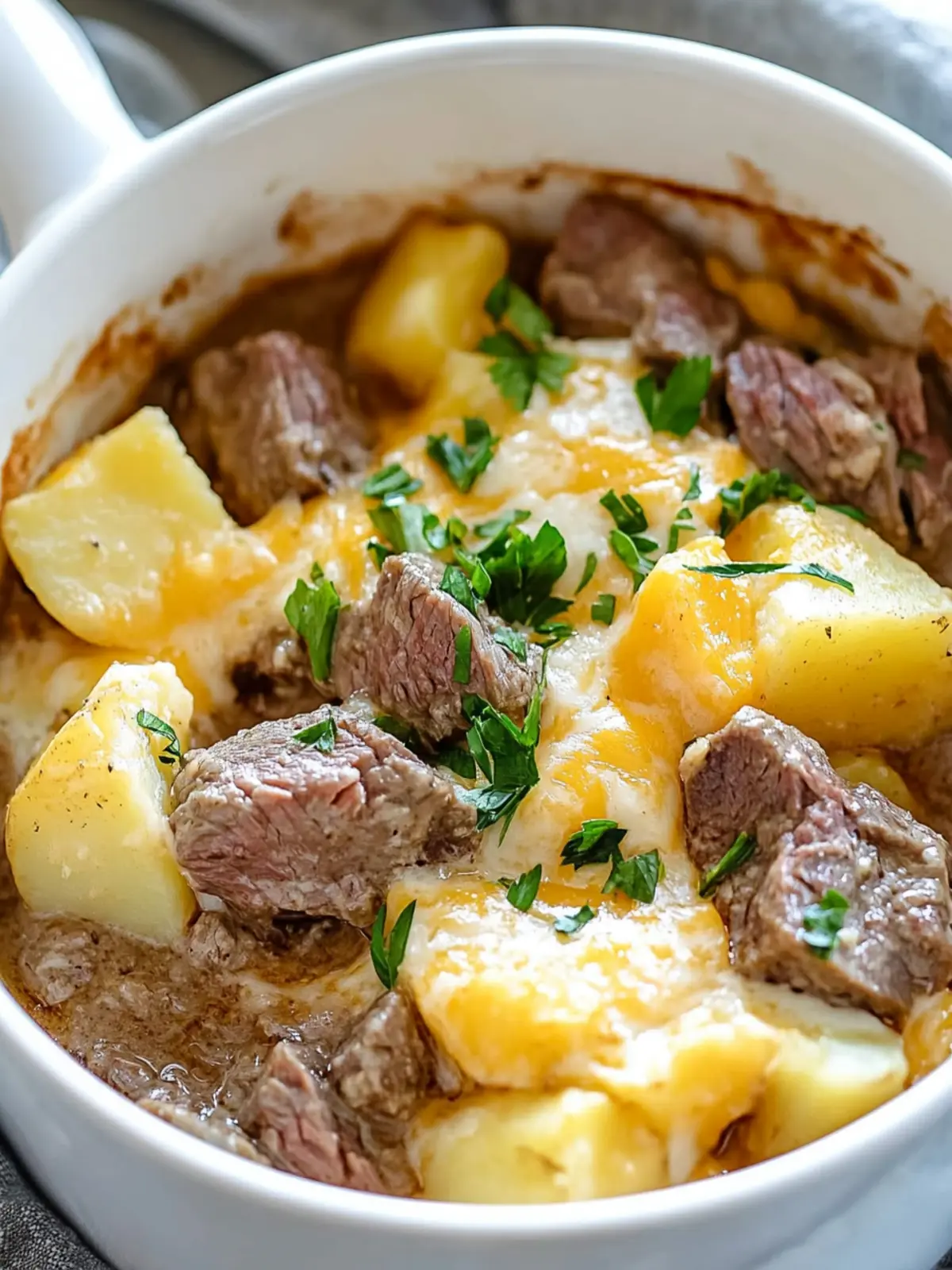 Heavenly Slow Cooker Steak and Cheddar Potato Casserole Delight 4 Slow Cooker Steak and Cheddar Potato Casserole