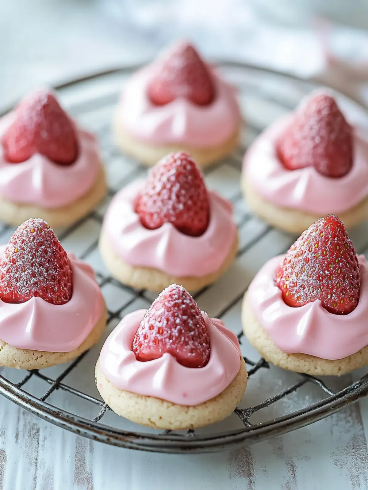Delicious Strawberry Kiss Cookies for Your Sweet Celebrations 3 Strawberry Kiss Cookies