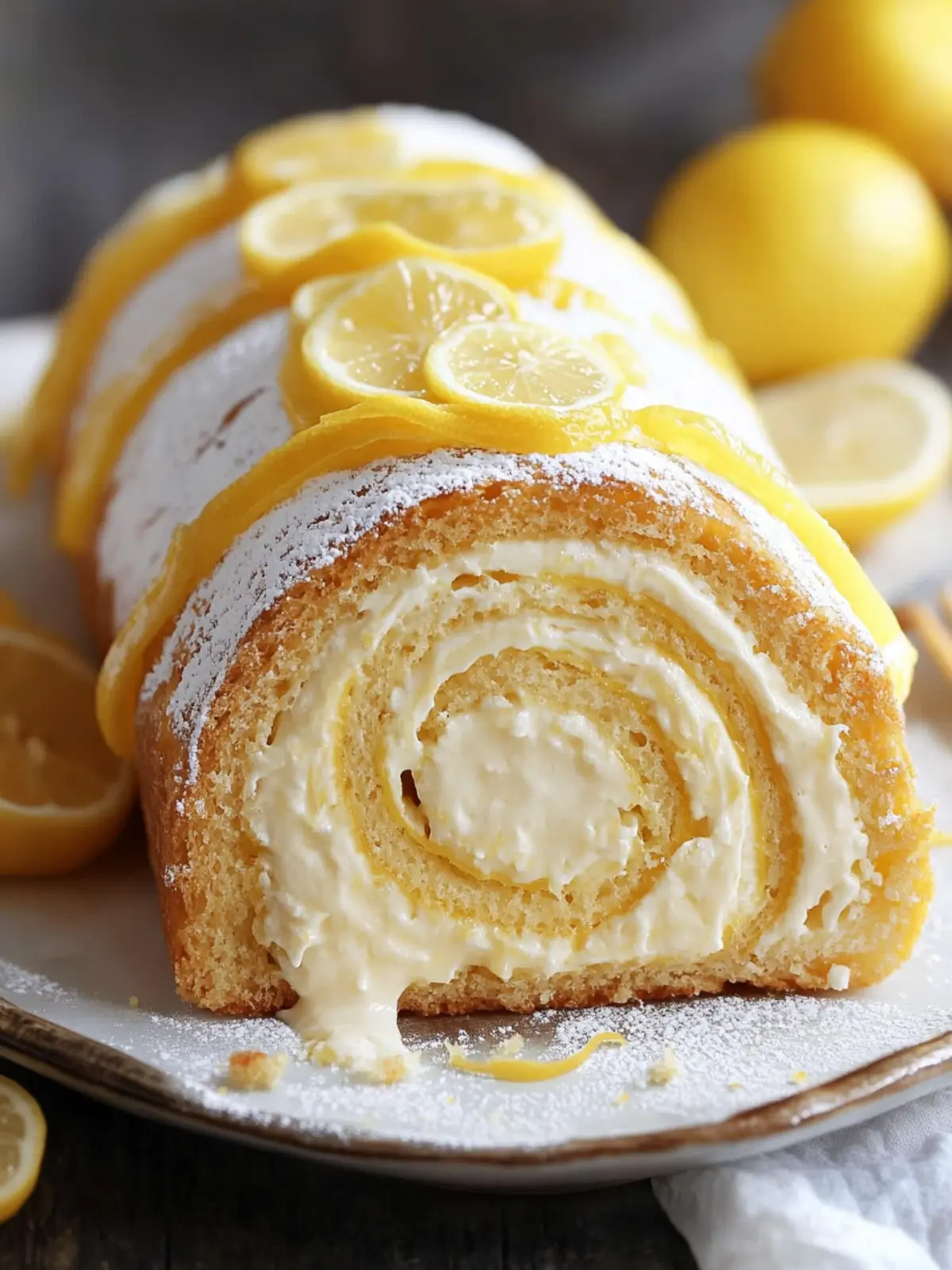 Irresistible Lemon Cream Swiss Roll: Brighten Up Your Dessert 4 Lemon Cream Swiss Roll