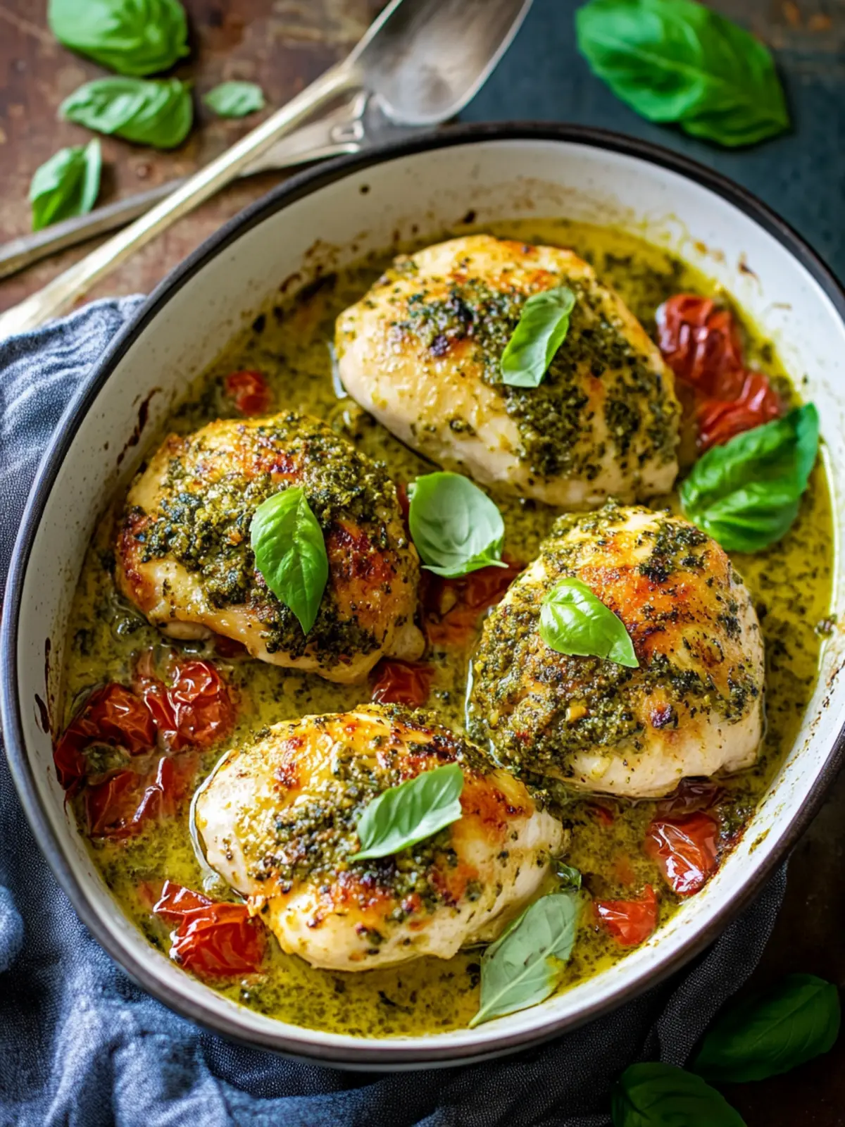 Easy Baked Pesto Chicken: Dinner Done in Just 25 Minutes 5 Easy Baked Pesto Chicken