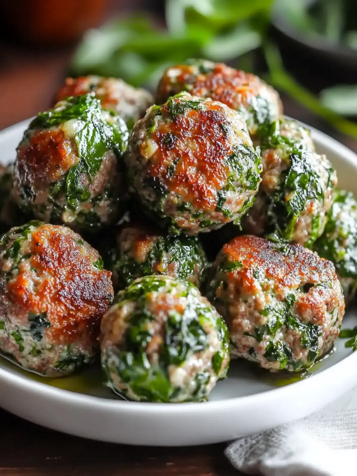 Spinach Garlic Meatballs Recipe for a Cozy Dinner Delight 4 Spinach Garlic Meatballs Recipe