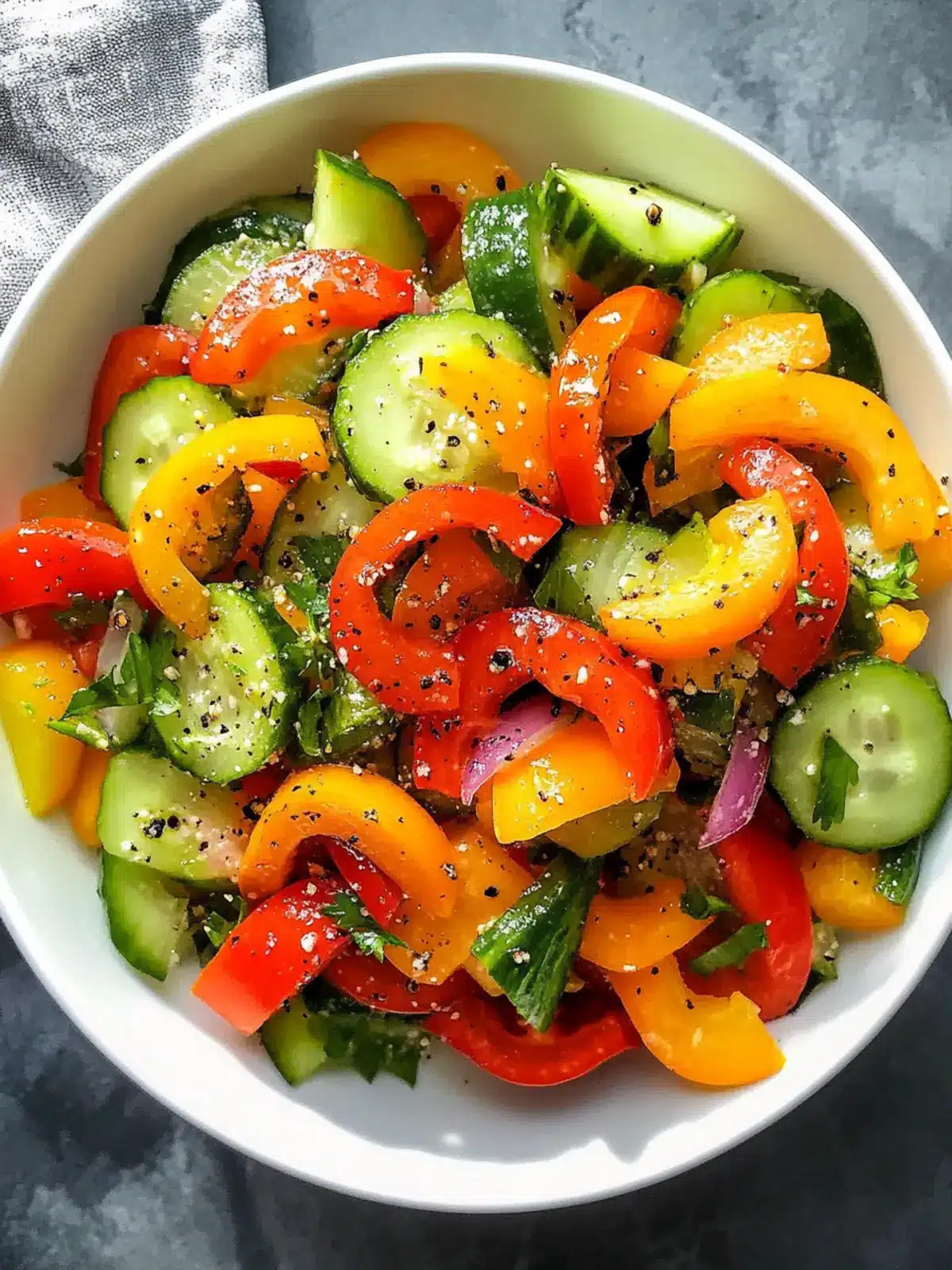 Viral Cucumber Pepper Salad: Refreshing 10-Minute Delight 4 Viral Cucumber Pepper Salad