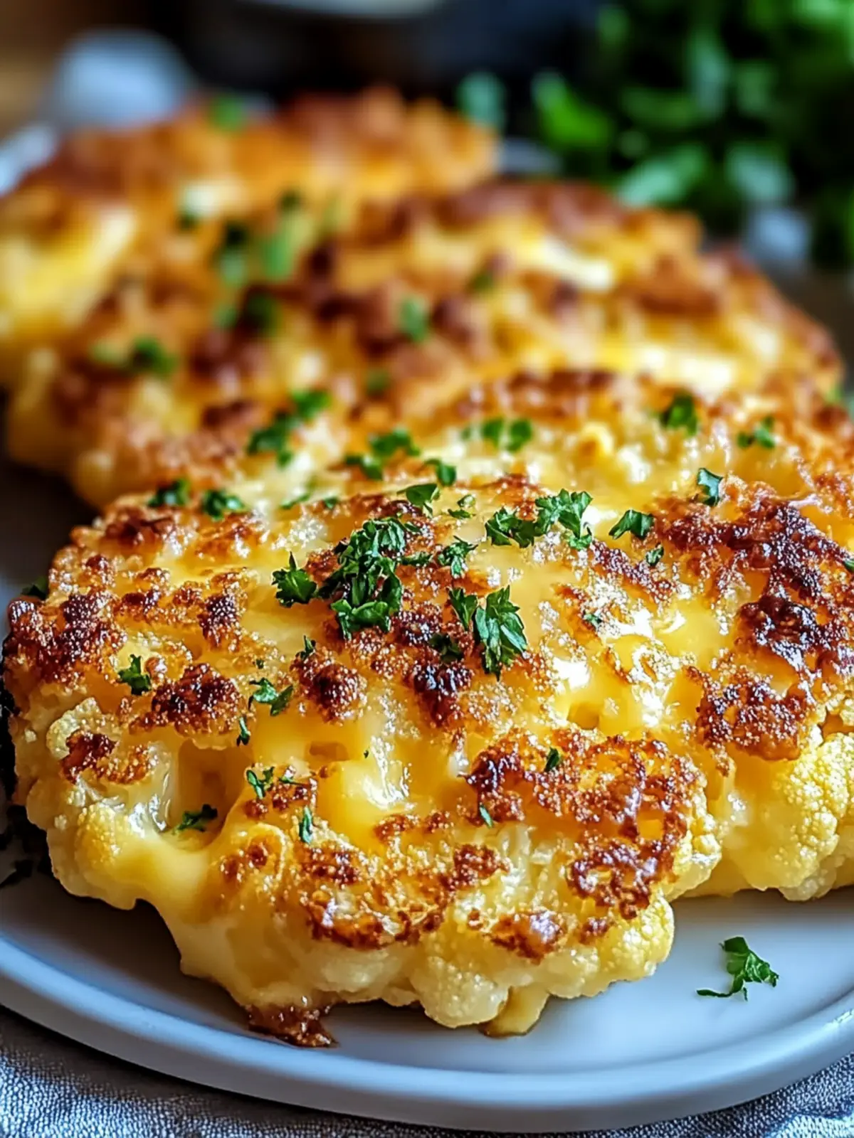 Golden Crusted Cheesy Cauliflower Steaks That Wow Every Bite 2 Golden Crusted Cheesy Cauliflower Steaks