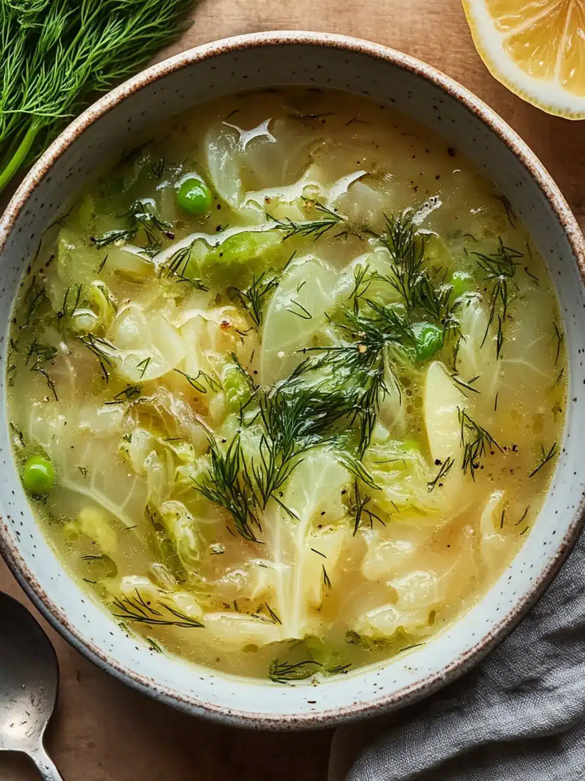 Lemon Dill Cabbage Soup: Cozy Comfort in Every Spoonful 5 Lemon Dill Cabbage Soup