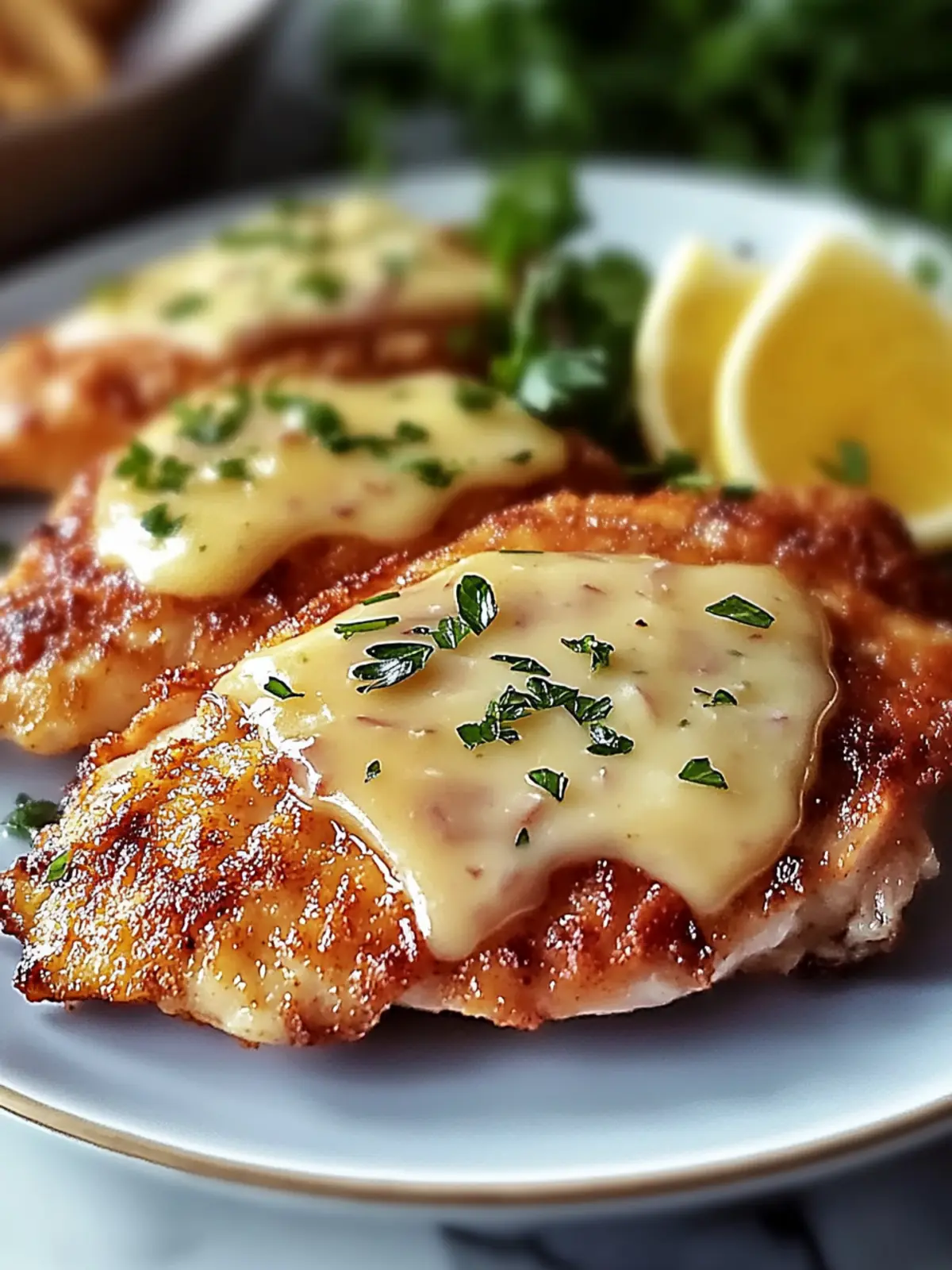 Crispy Malibu Chicken with Ham, Swiss & Honey Mustard Bliss 5 Crispy Malibu Chicken with Ham, Swiss & Honey Mustard