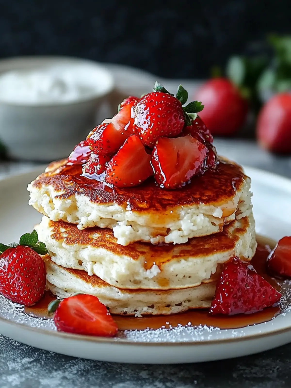 Cottage Cheese Pancakes Strawberry Bliss for a Healthy Start 3 Cottage Cheese Pancakes Strawberry