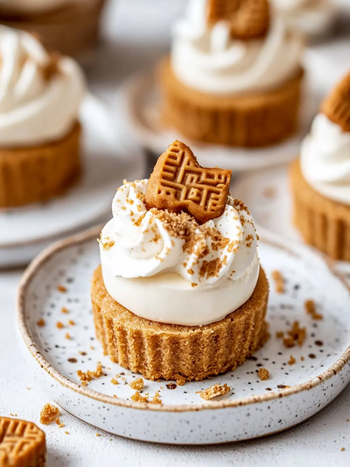 Delicious No Bake Mini Biscoff Cheesecakes That Wow Every Bite 2 No Bake Mini Biscoff Cheesecakes