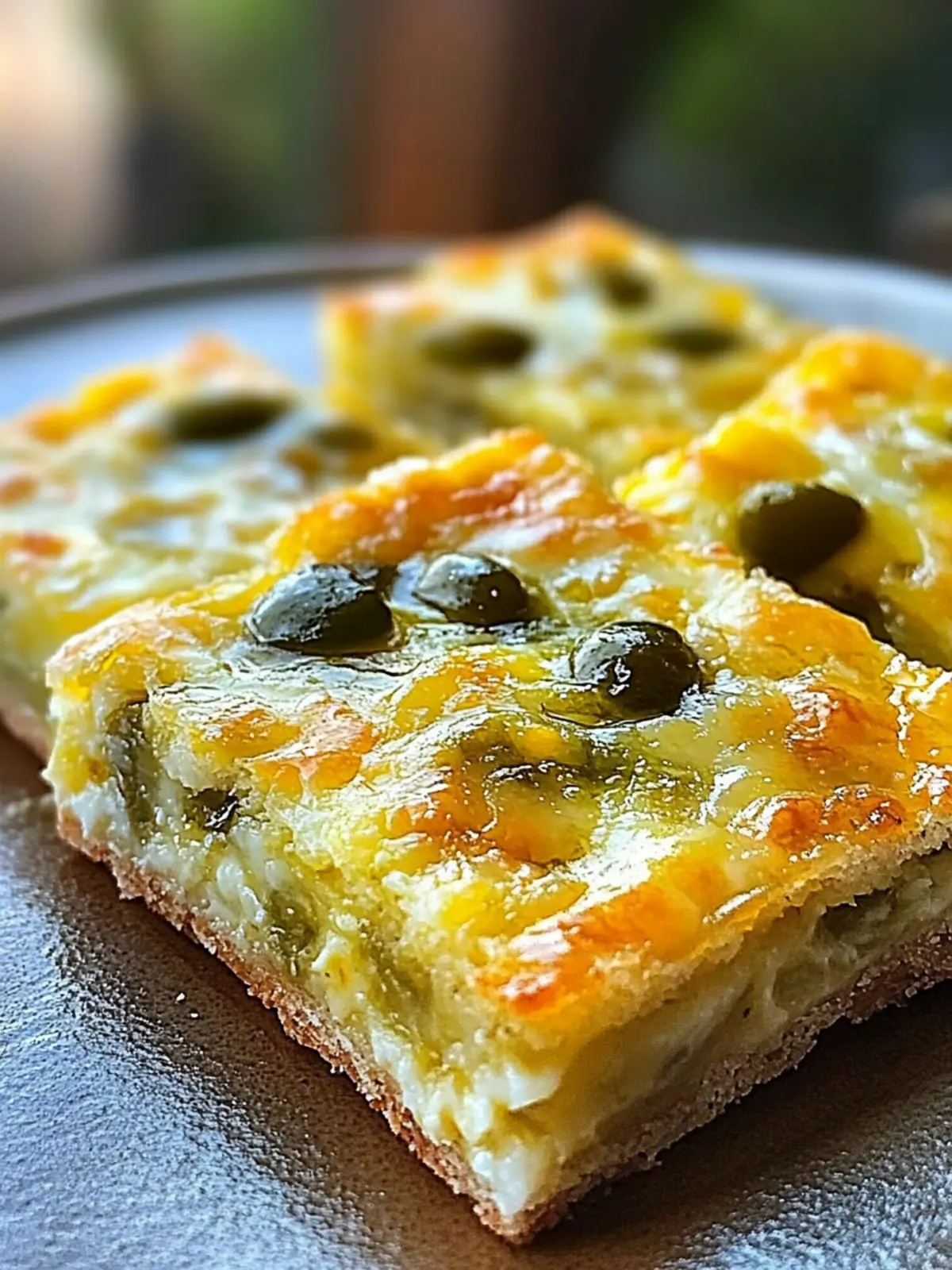 Melt-in-Your-Mouth Green Chile Cheese Squares for Easy Snacking 2 Green Chile Cheese Squares