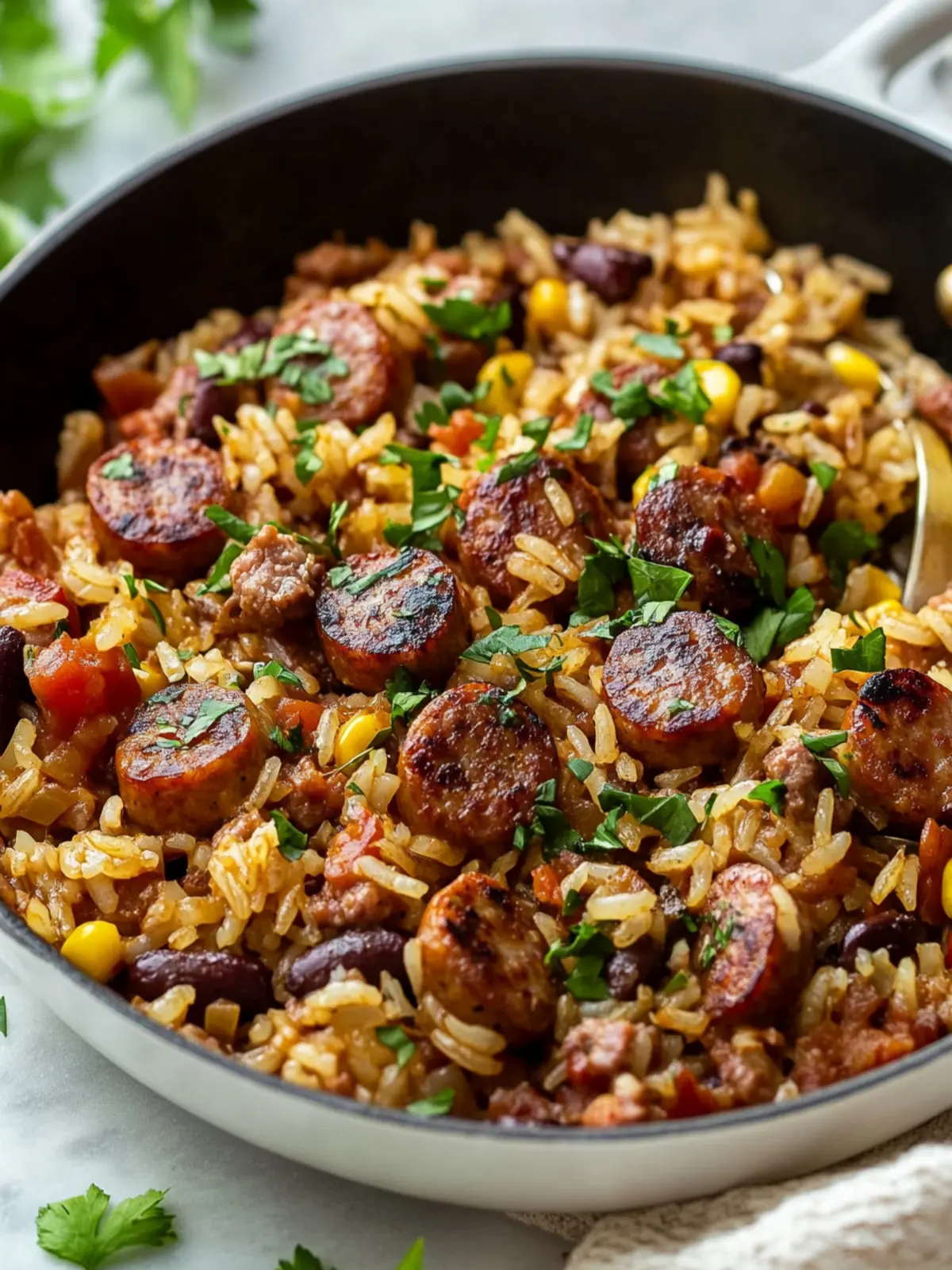 One-Pot Sausage and Rice Skillet for Effortless Weeknight Dinners 3 One-Pot Sausage and Rice Skillet