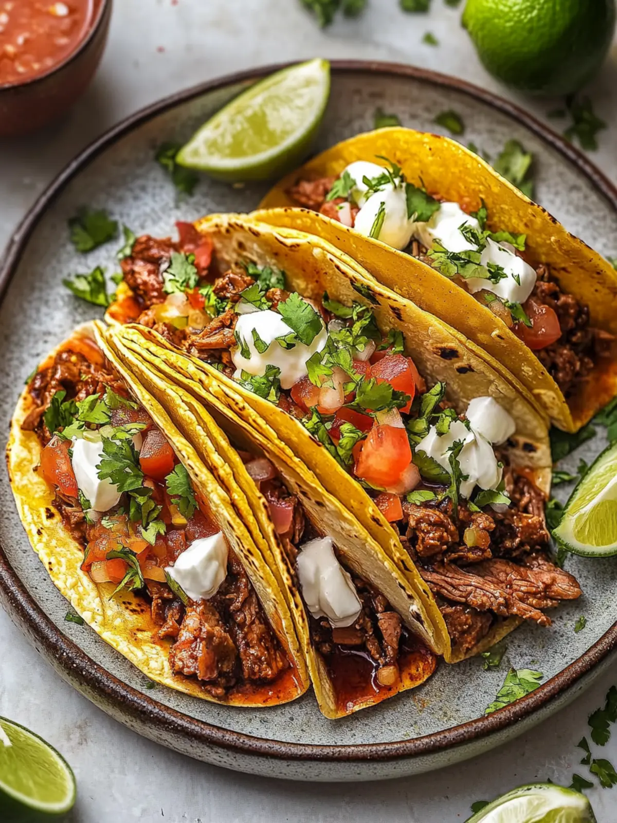 Mouthwatering Quesabirria Tacos for Quick Gourmet Bliss 4 Quesabirria Tacos (Beef Birria Tacos)