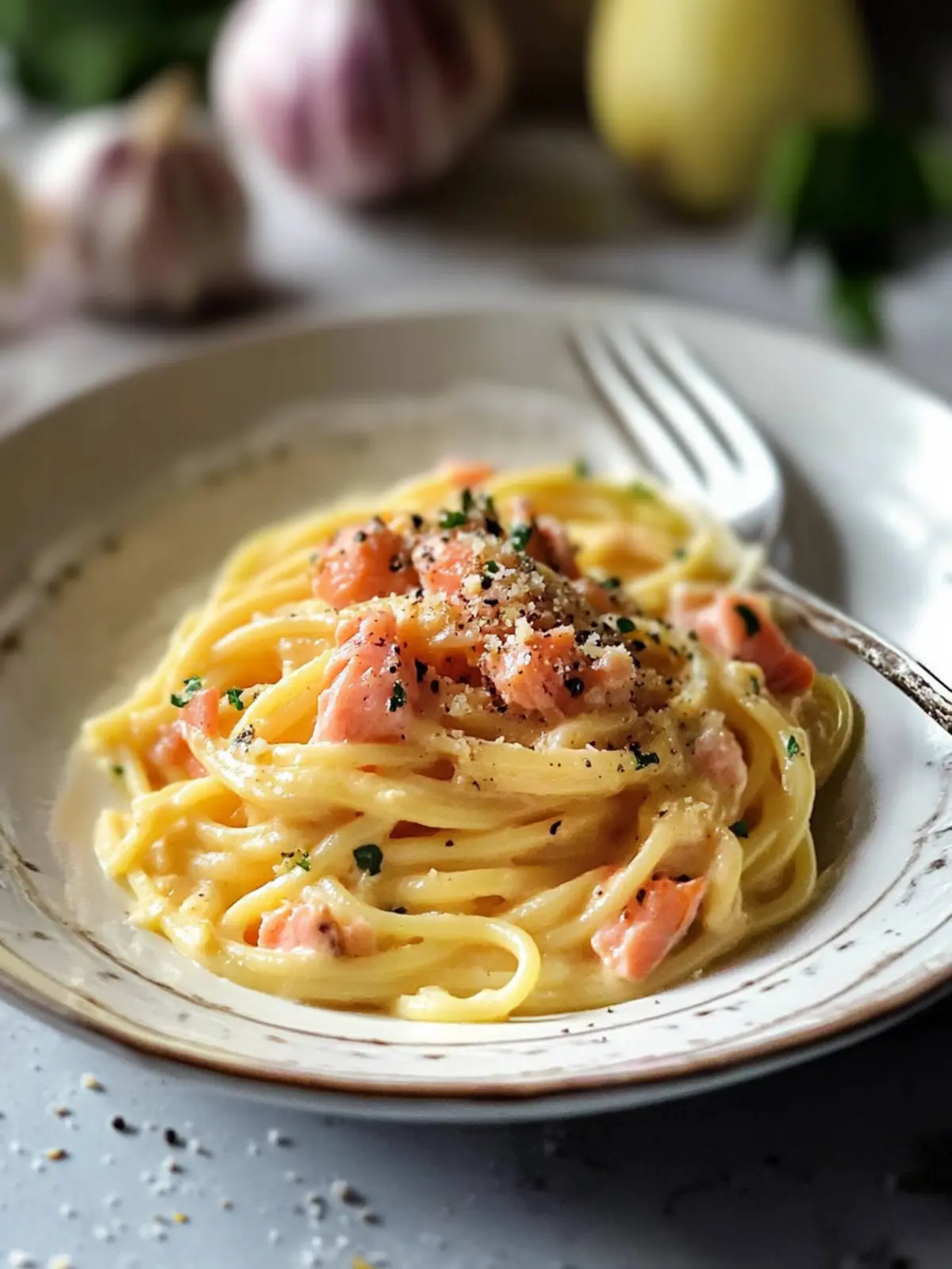 Smoked Salmon Carbonara: A Creamy Twist You’ll Love 2 Smoked Salmon Carbonara