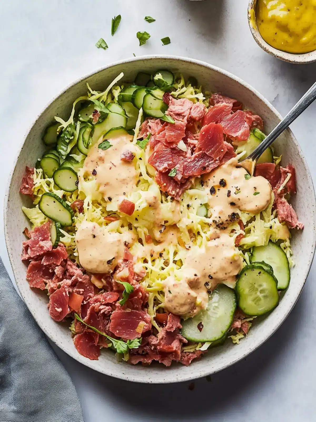 Delicious Low-Carb Reuben Bowls Perfect for Quick Dinners 5 Reuben Bowls