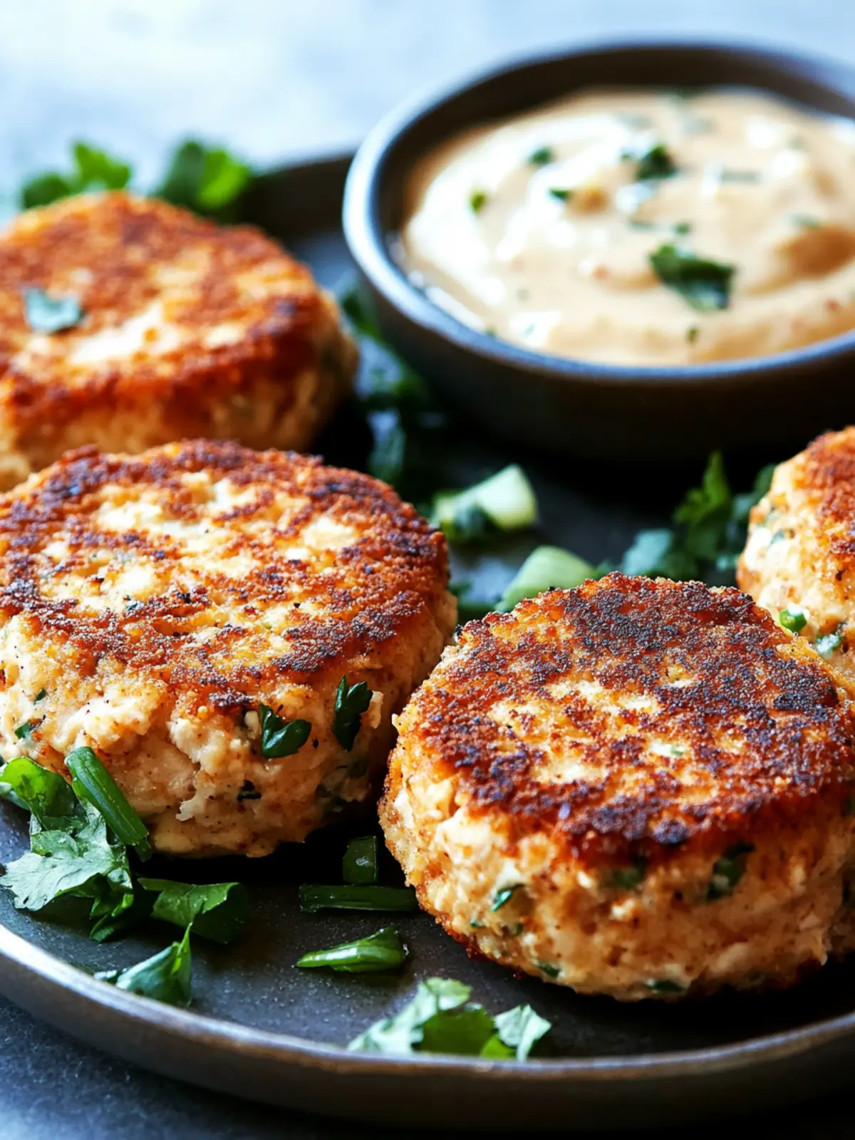 Delicious Chicken Cakes with Zesty Remoulade Sauce Bliss 4 Chicken Cakes with Remoulade Sauce