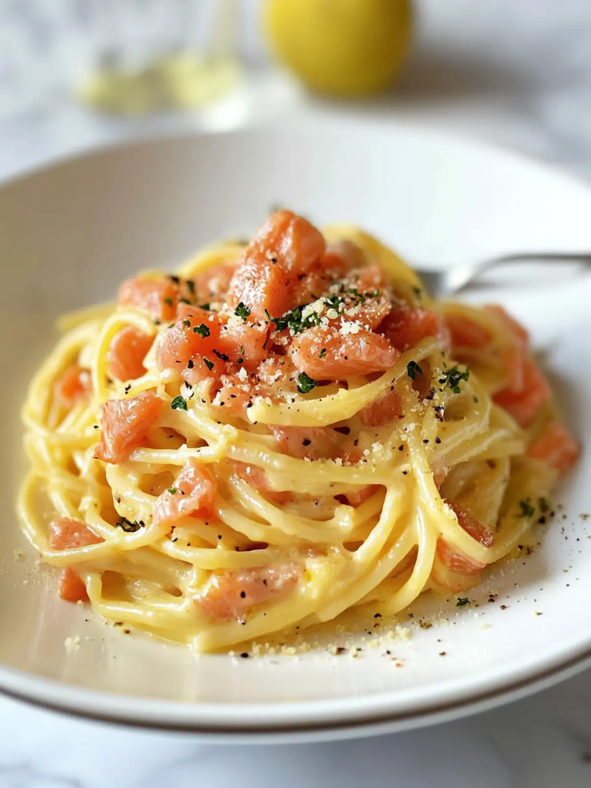 Smoked Salmon Carbonara: A Creamy Twist You’ll Love 3 Smoked Salmon Carbonara