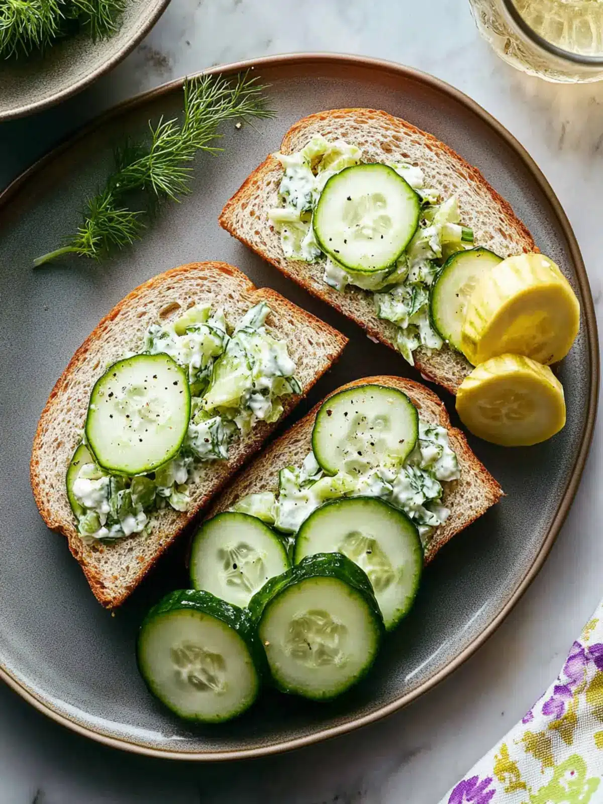 Crispy Cucumber Salad Sandwiches for a Fresh Lunch Delight 4 Cucumber Salad Sandwiches