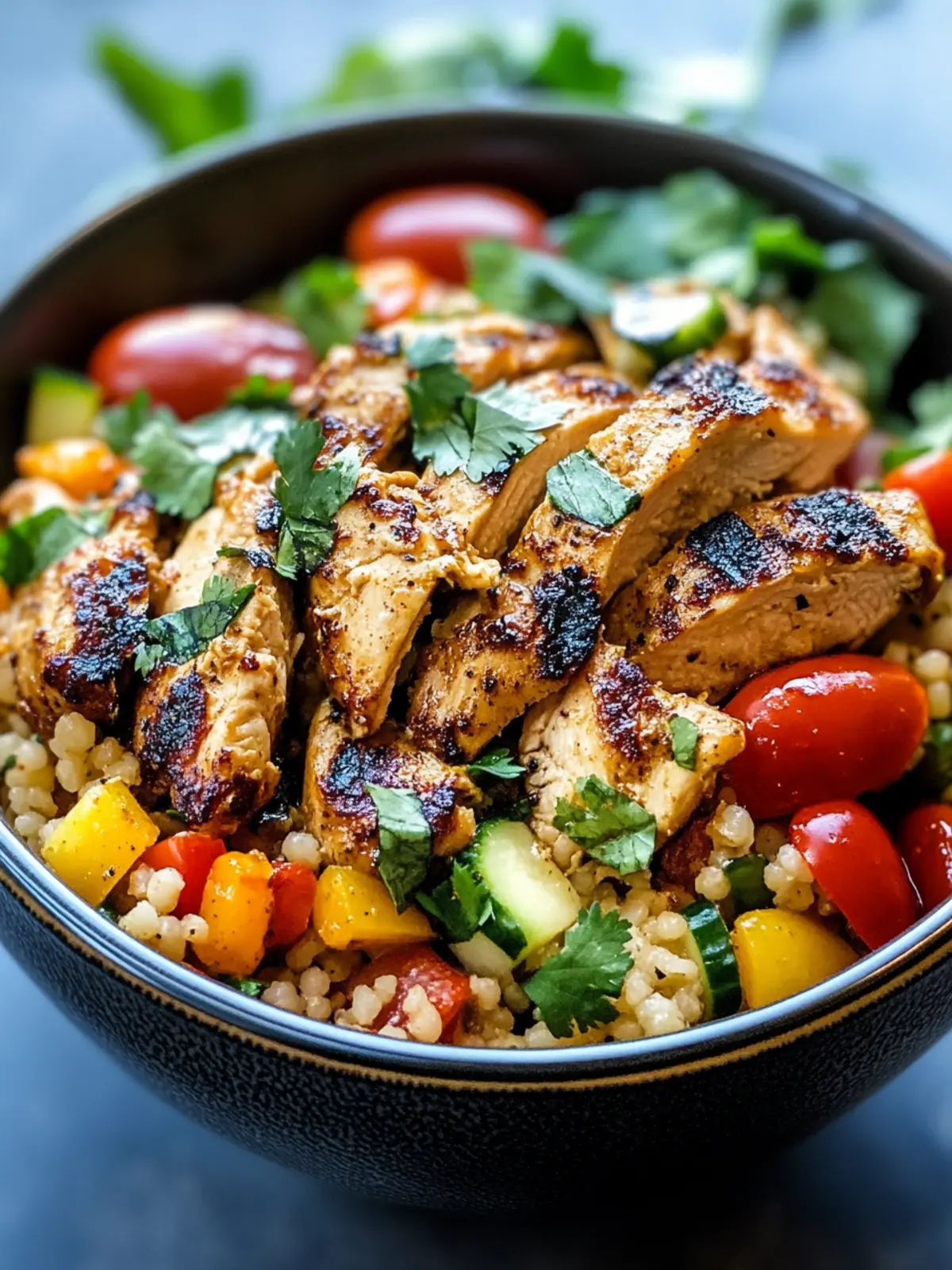 Mouthwatering Moroccan Mediterranean Chicken Couscous Bowl Delight 4 Moroccan Mediterranean Chicken Couscous Bowl