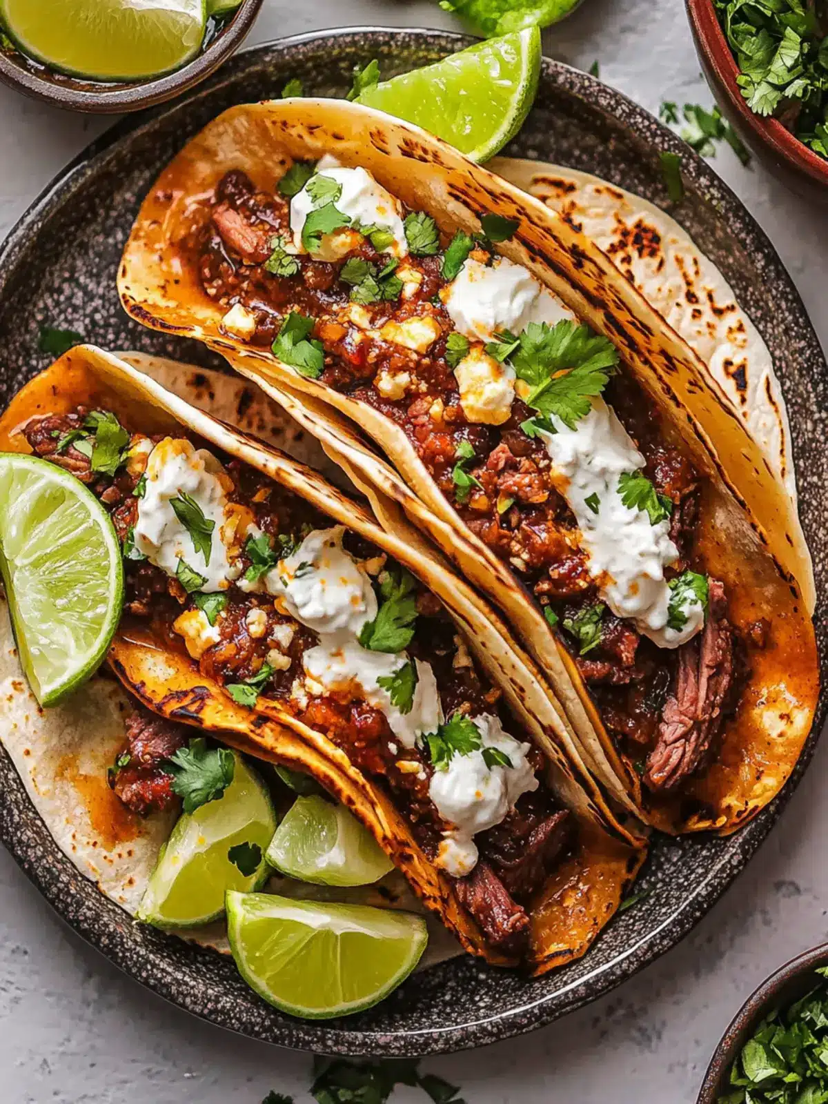Mouthwatering Quesabirria Tacos for Quick Gourmet Bliss 2 Quesabirria Tacos (Beef Birria Tacos)
