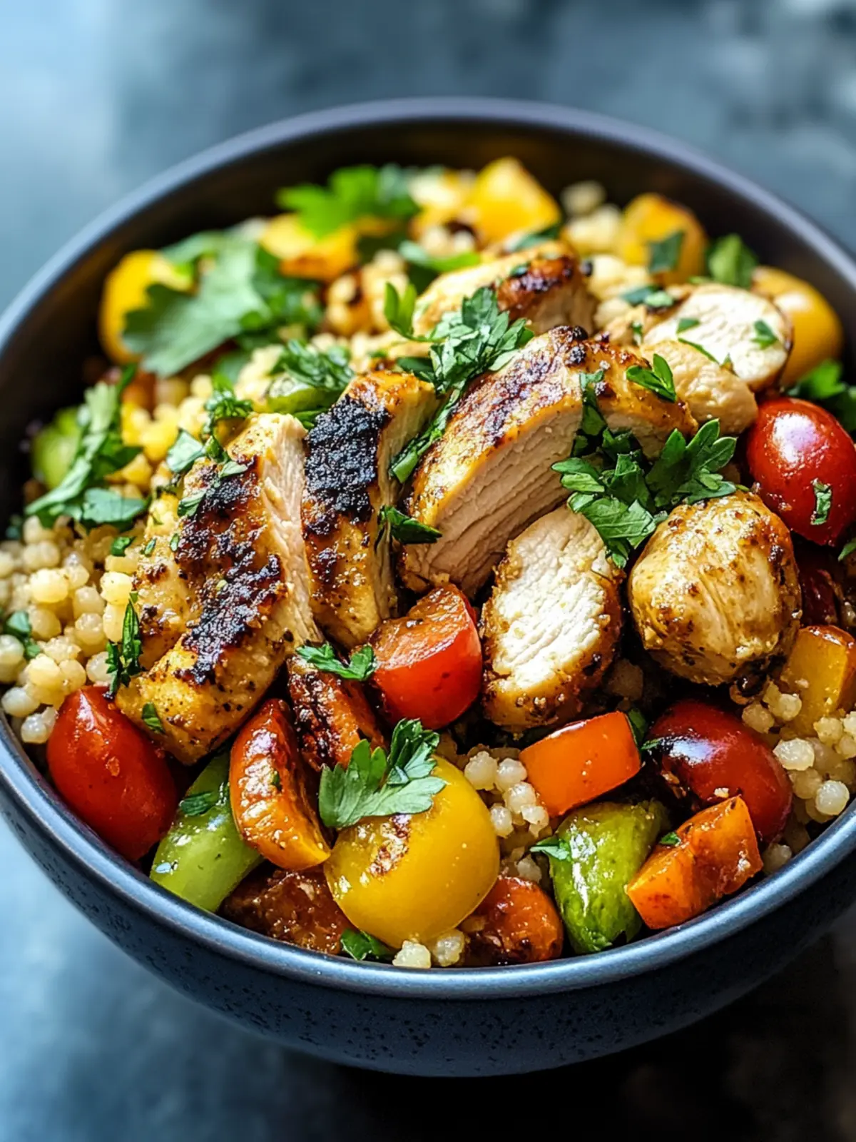 Mouthwatering Moroccan Mediterranean Chicken Couscous Bowl Delight 5 Moroccan Mediterranean Chicken Couscous Bowl