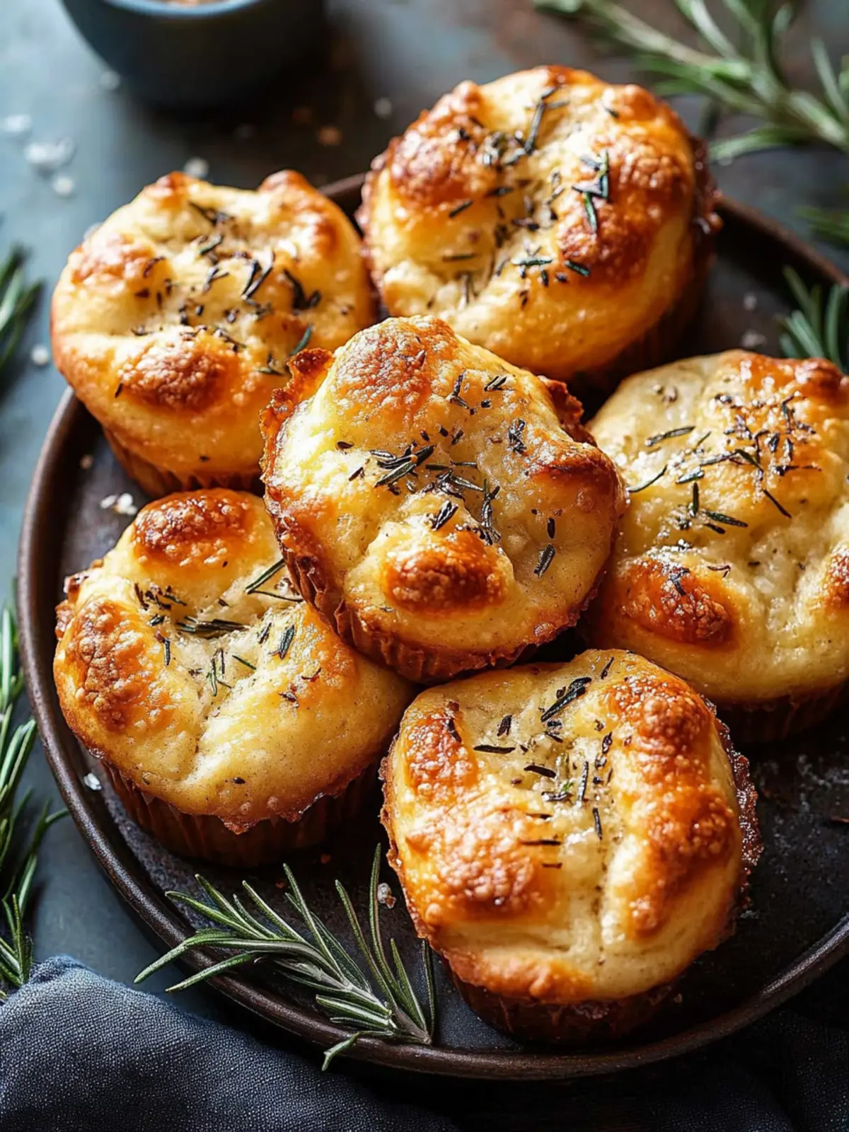 Golden Crust Garlic Rosemary Focaccia Muffins You’ll Love 5 Golden Crust Garlic Rosemary Focaccia Muffins