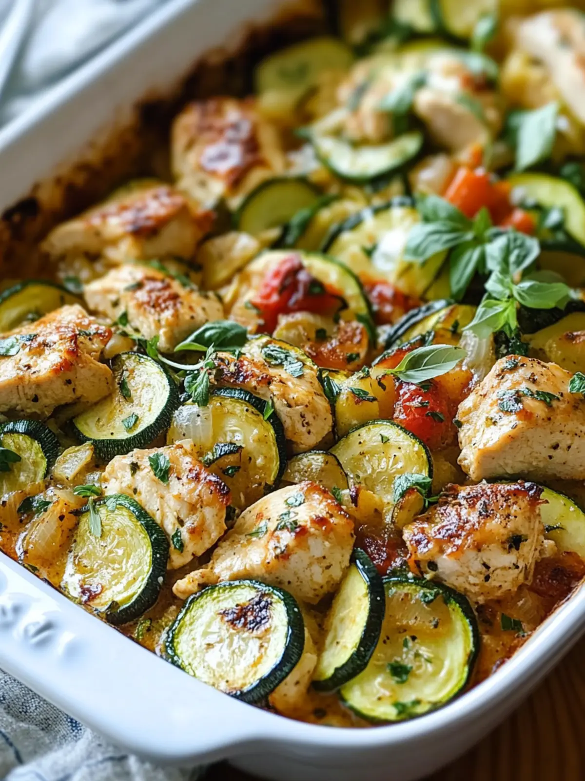 Savory Chicken Zucchini Bake: Quick, Healthy Dinner Delight 3 Chicken Zucchini Bake
