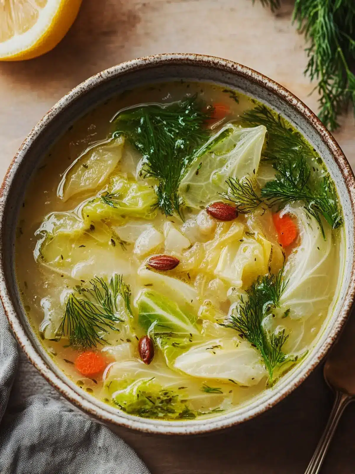 Lemon Dill Cabbage Soup: Cozy Comfort in Every Spoonful 2 Lemon Dill Cabbage Soup